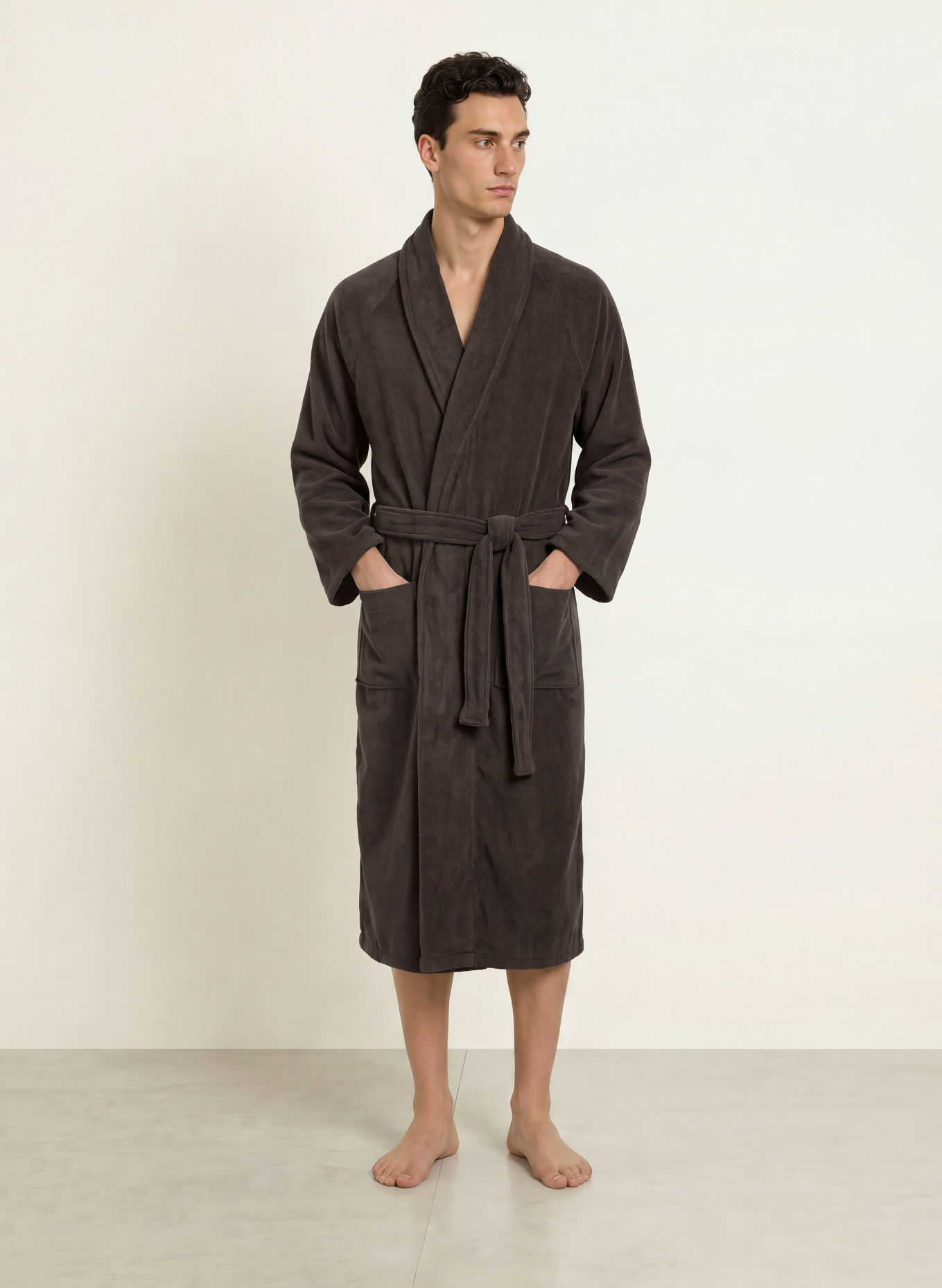 BONGUSTA Unisex badjas NARAM: MARRON FONCÉ