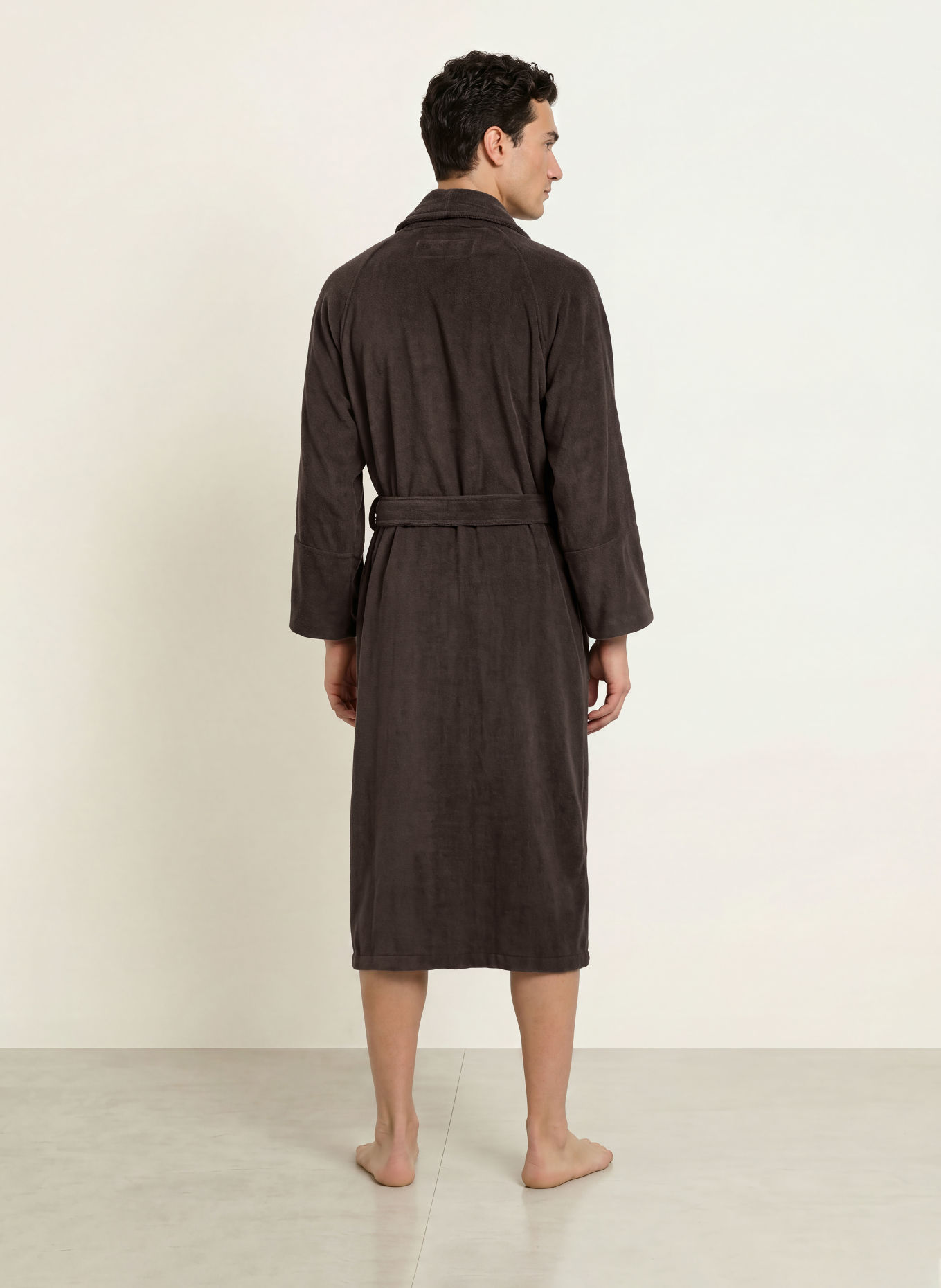 BONGUSTA Unisex badjas NARAM: MARRON FONCÉ