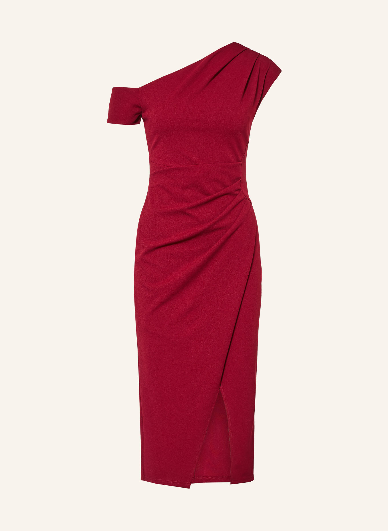 LIPSY One-Shoulder-Kleid: DUNKELROT