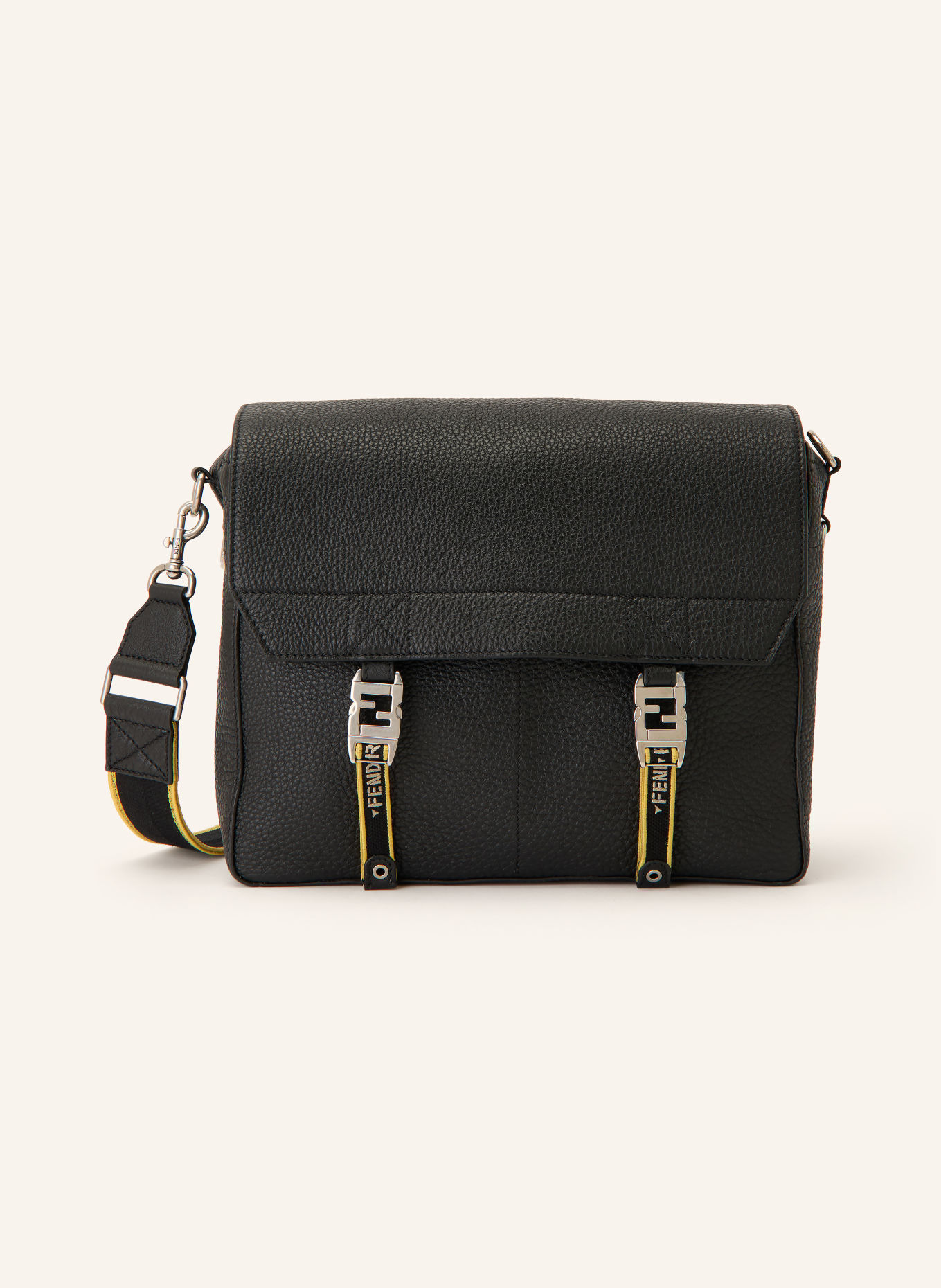 FENDI Schoudertas FLOW MEDIUM: ZWART / ZILVER