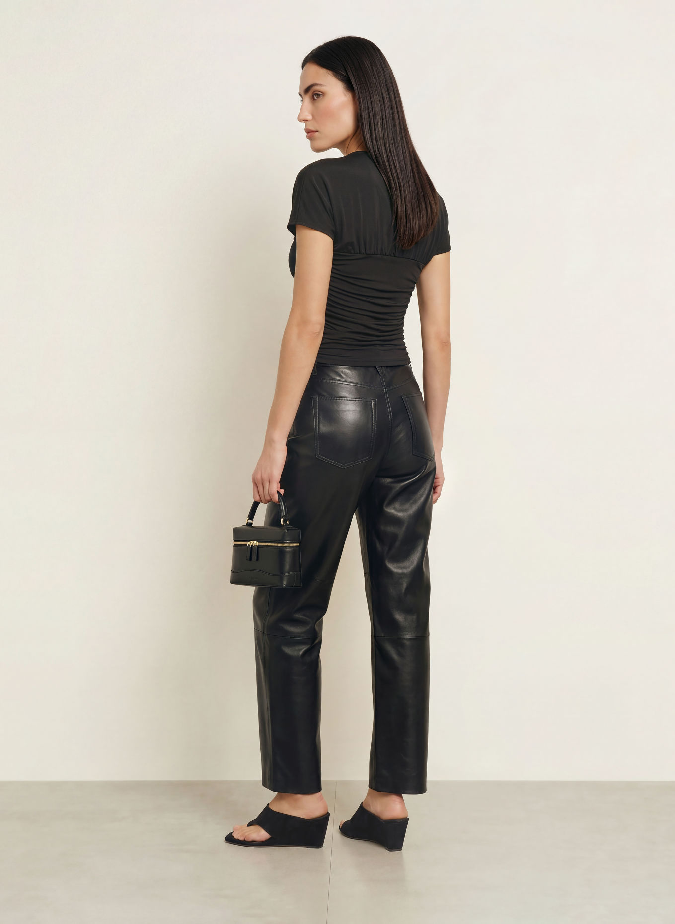 SANDRO T-Shirt mit Cut-outs: SCHWARZ