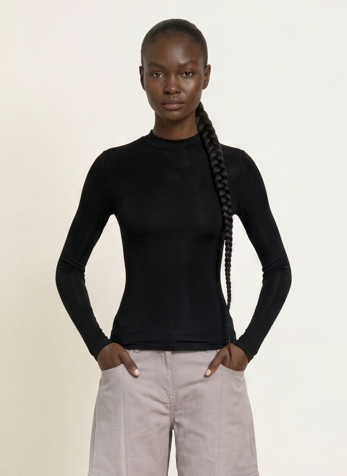 WRSTBHVR Longsleeve AMBER V2: ZWART