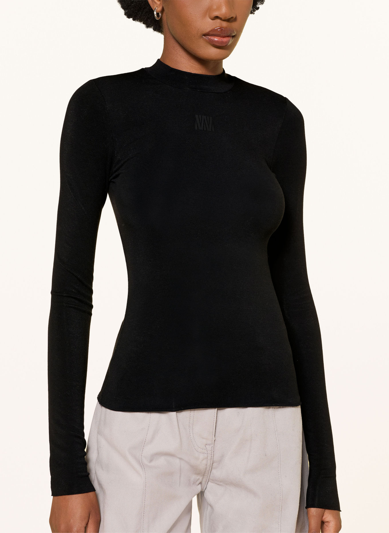 WRSTBHVR Longsleeve AMBER V2: ZWART