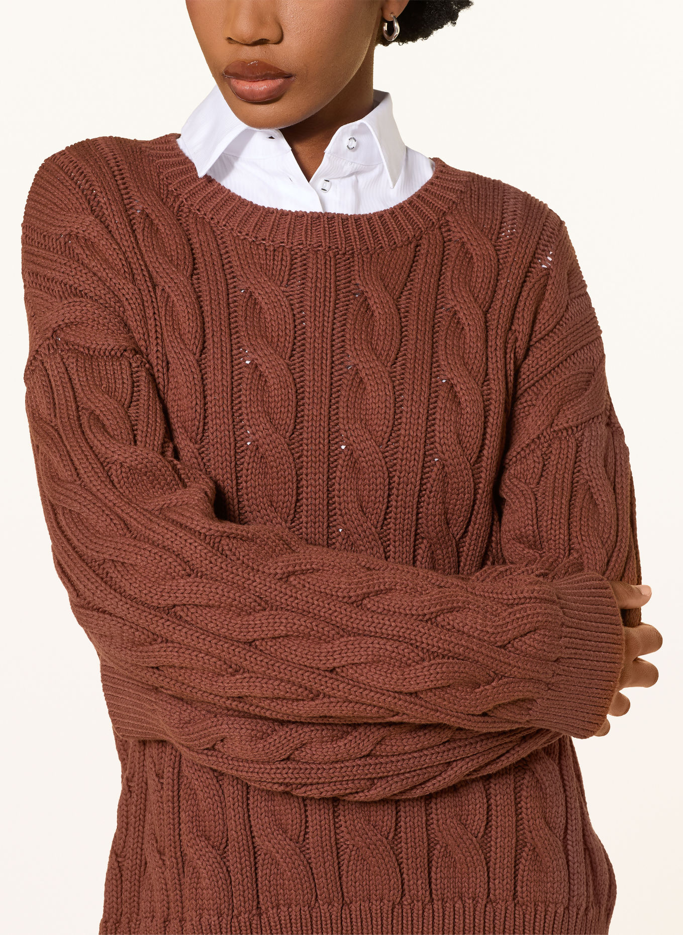 WRSTBHVR Trui IMRAN: MARRON FONCÉ