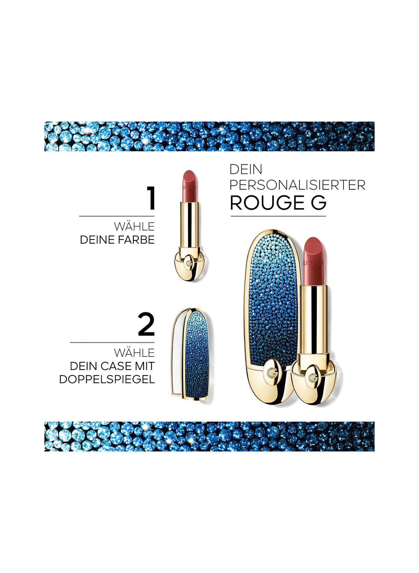 GUERLAIN ROUGE G L'HEURE BLEUE - LIMITED EDITION