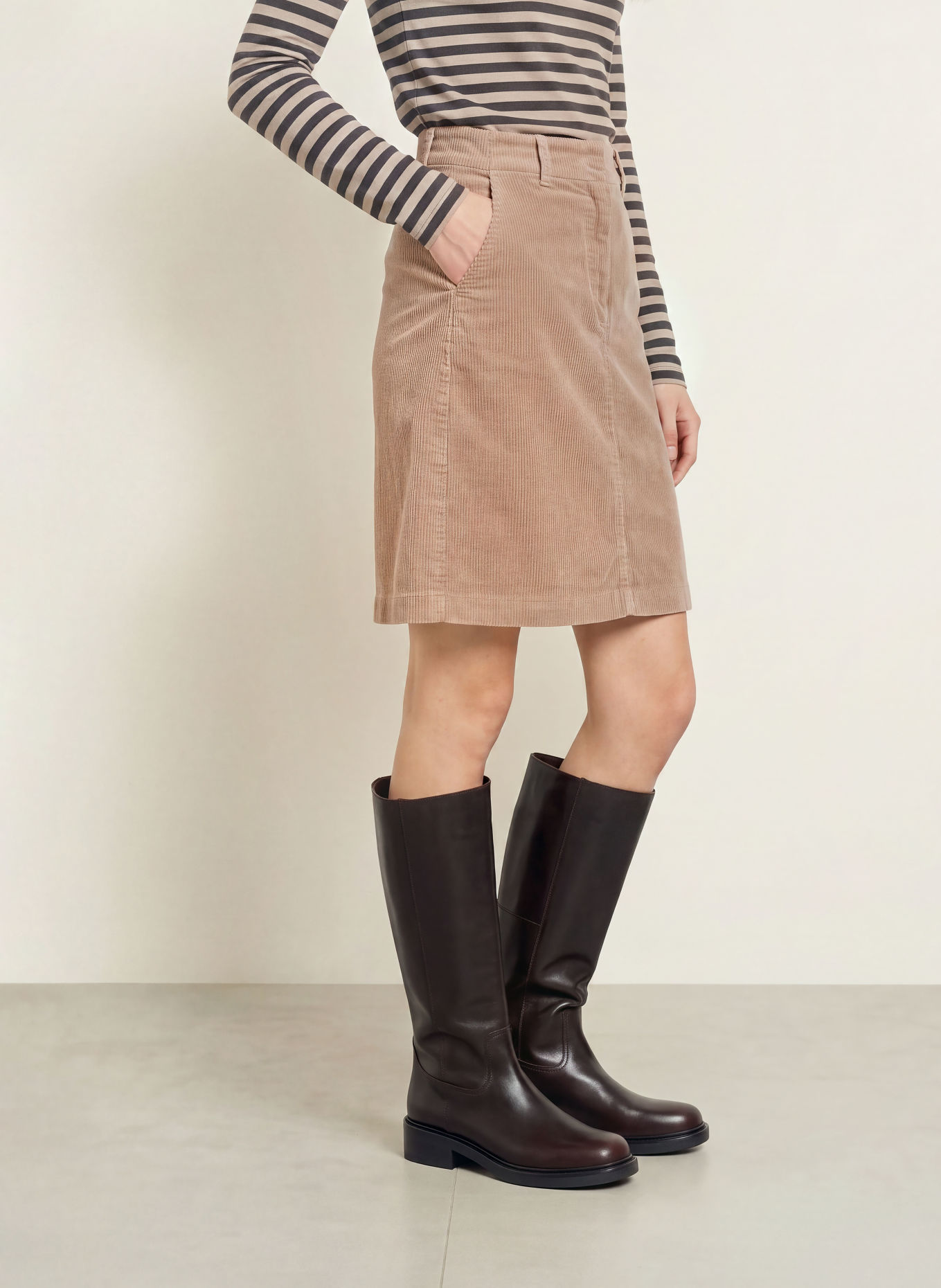 Marc O'Polo Corduroy skirt: BEIGE