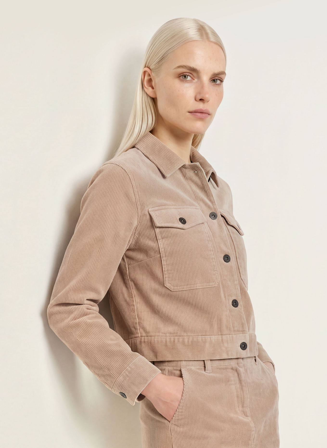 Marc O'Polo Corduroy-Overshirt: TAUPE