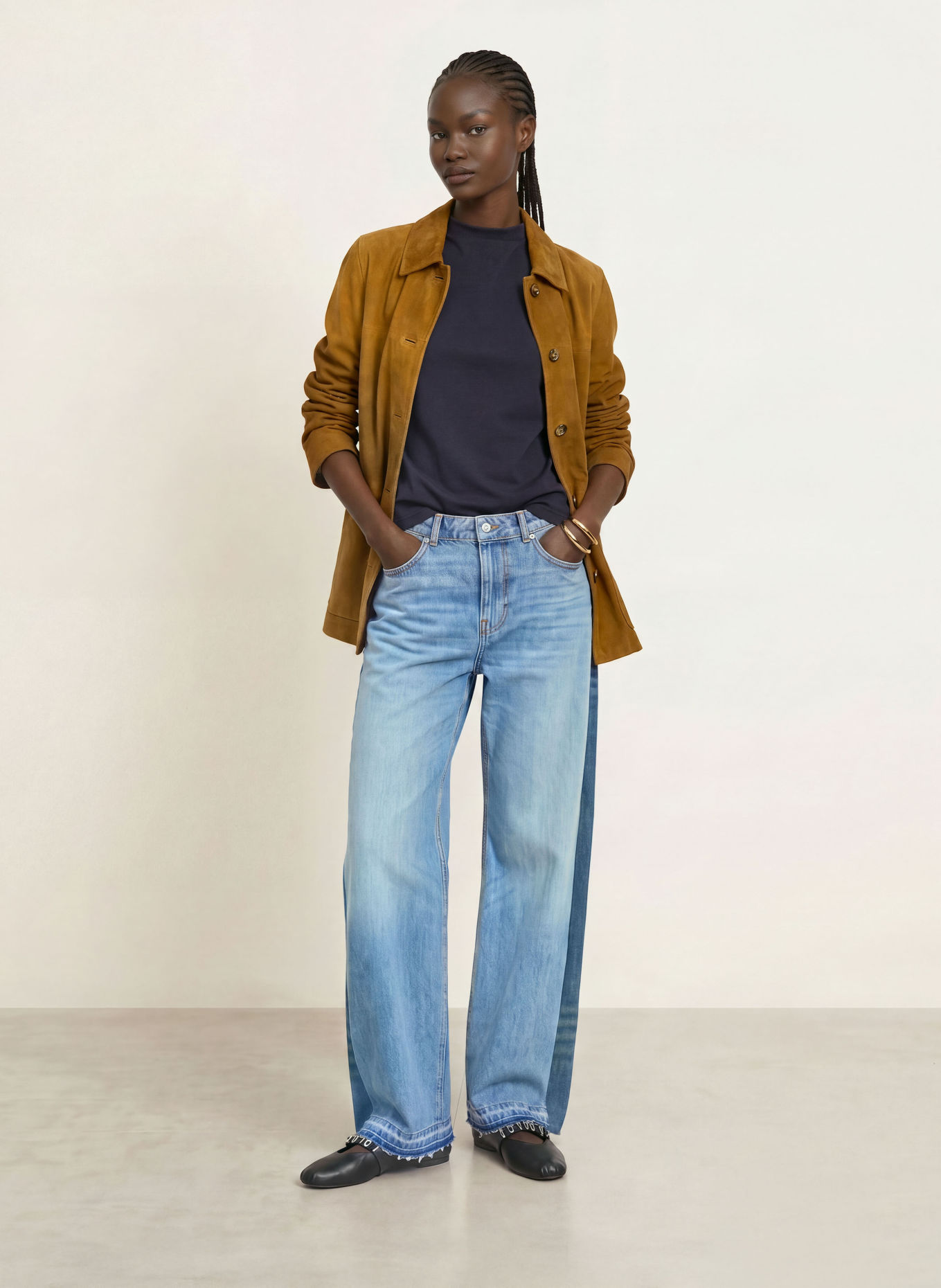 ba&sh Wide Leg Jeans MISLAV: BLUE BLUE JEANS