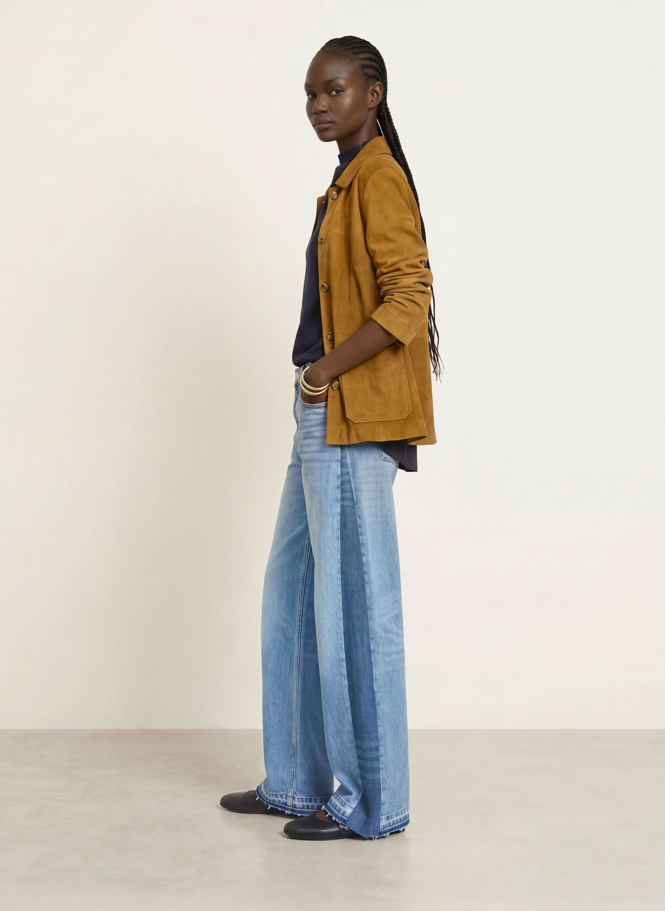ba&sh Wide Leg Jeans MISLAV: BLUE BLUE JEANS
