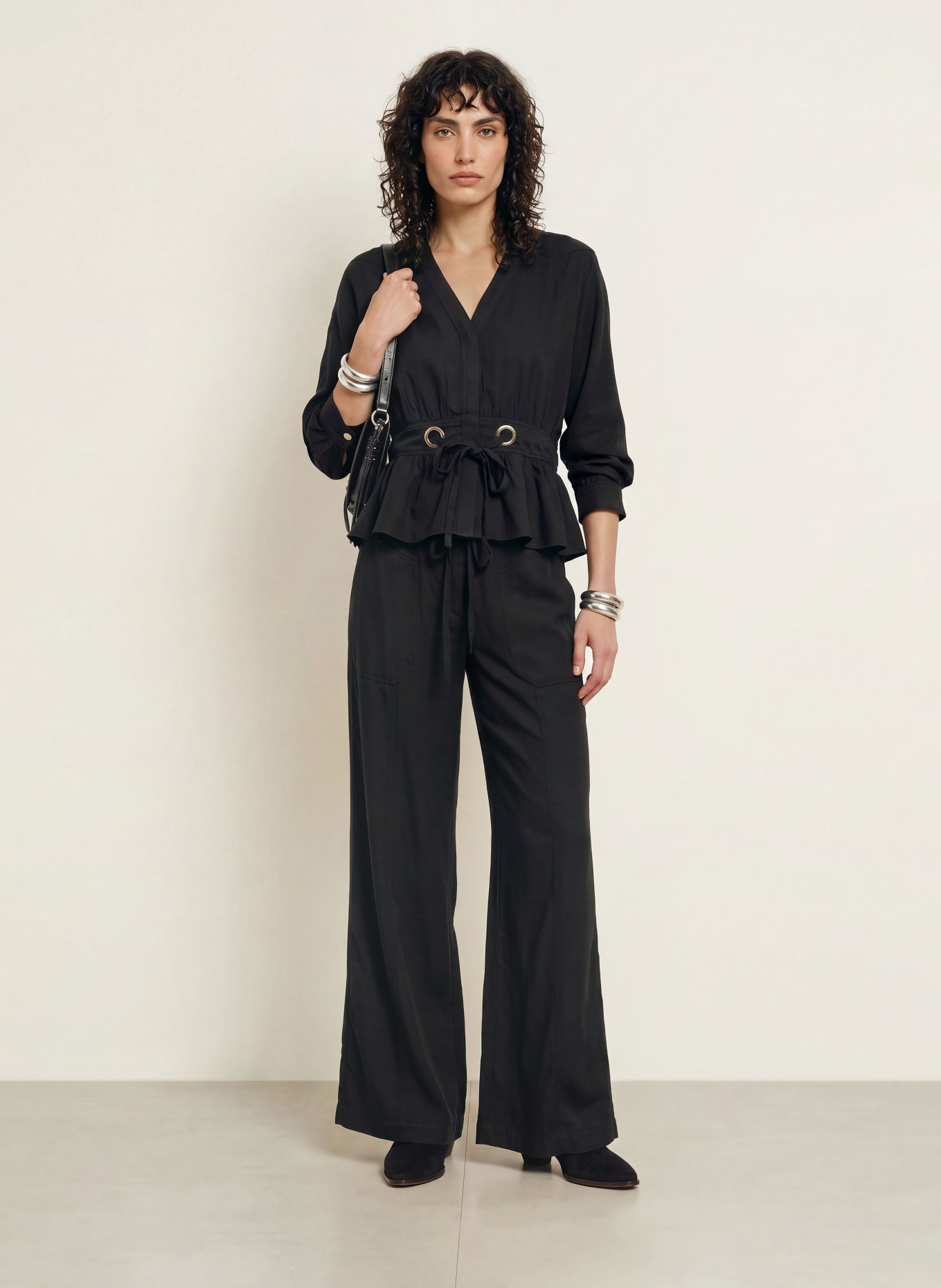 ba&sh Busenshirt PRECILA: SCHWARZ