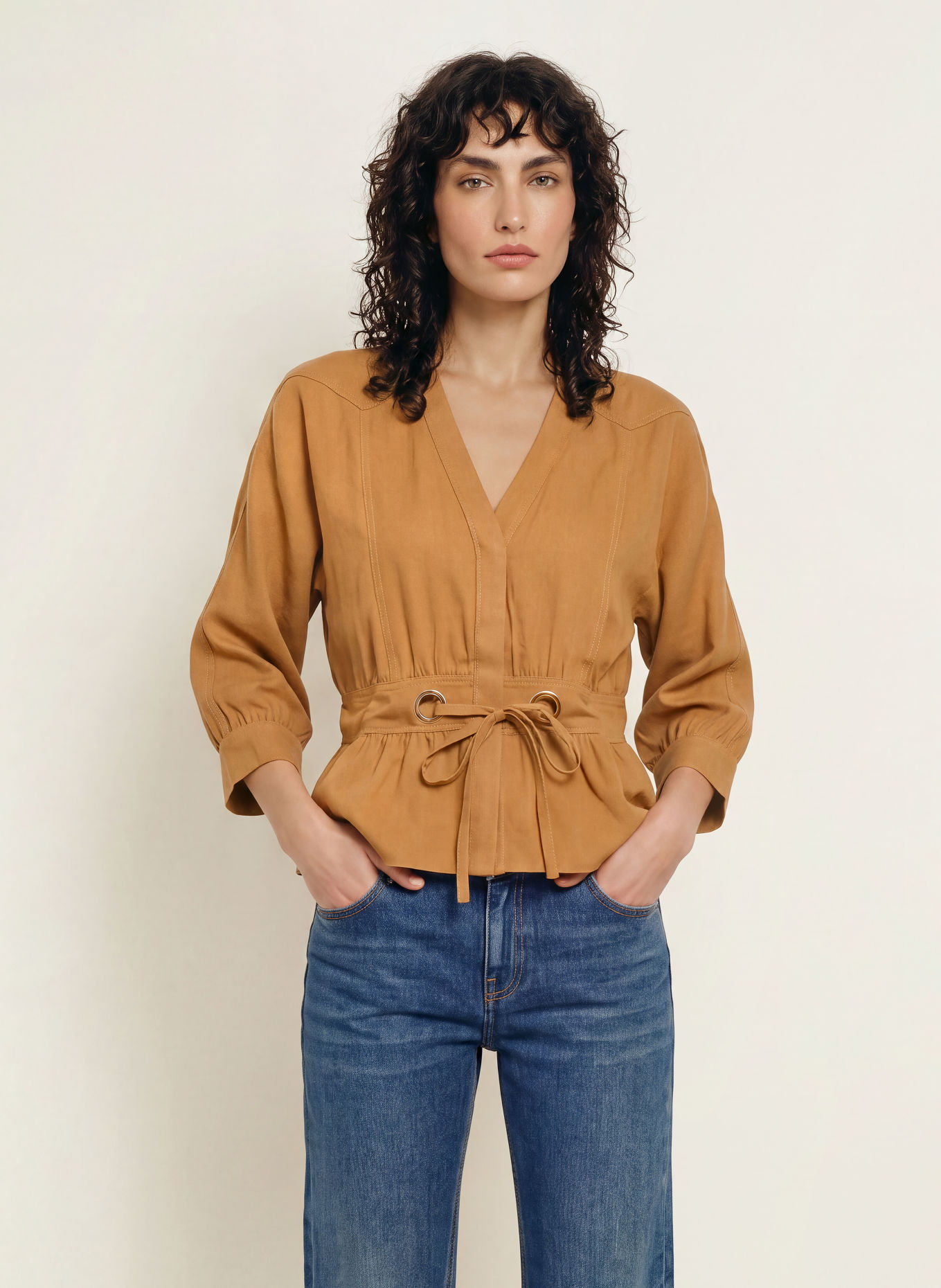 ba&sh Busenshirt PRECILA: COGNAC