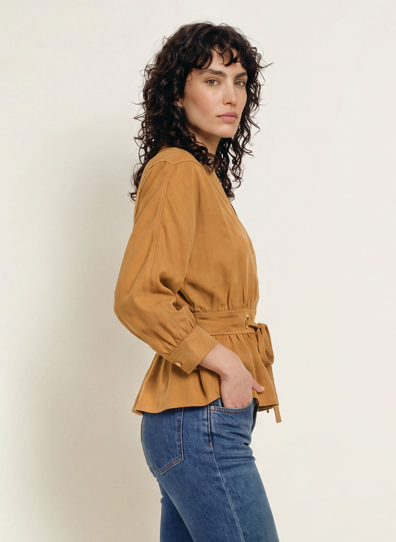 ba&sh Busenshirt PRECILA: COGNAC