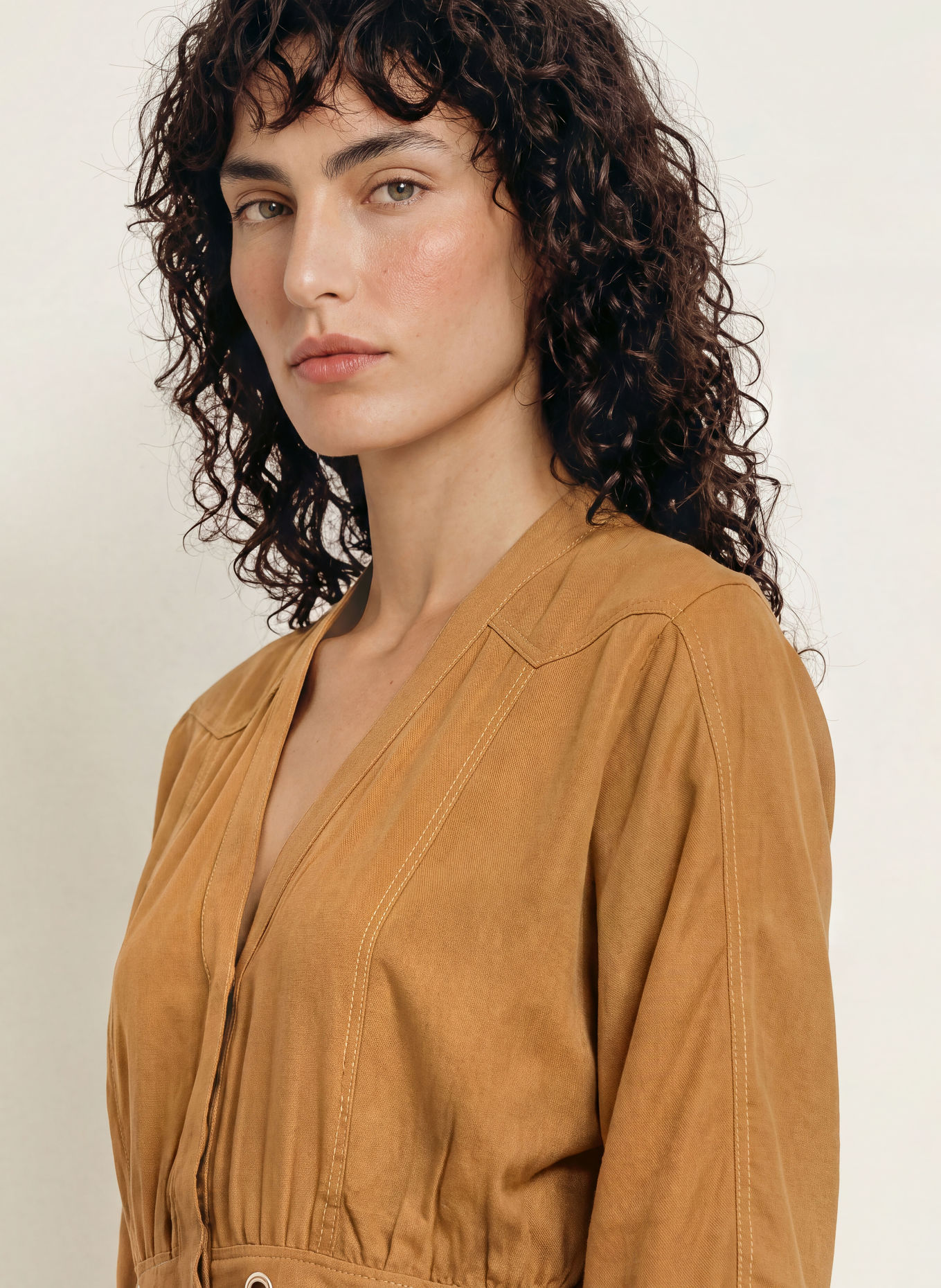 ba&sh Busenshirt PRECILA: COGNAC