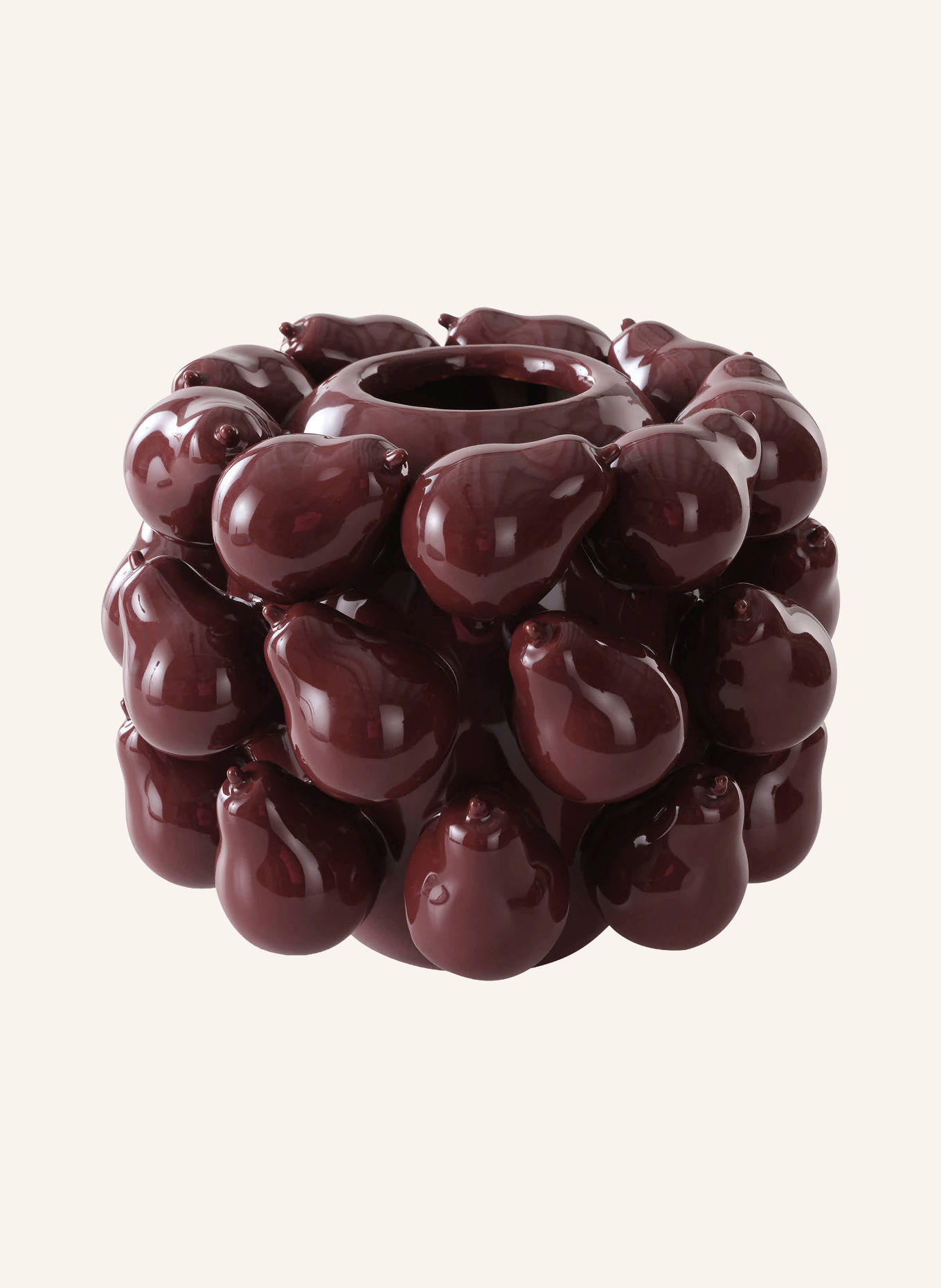Jotex Vase PEAR: DUNKELROT