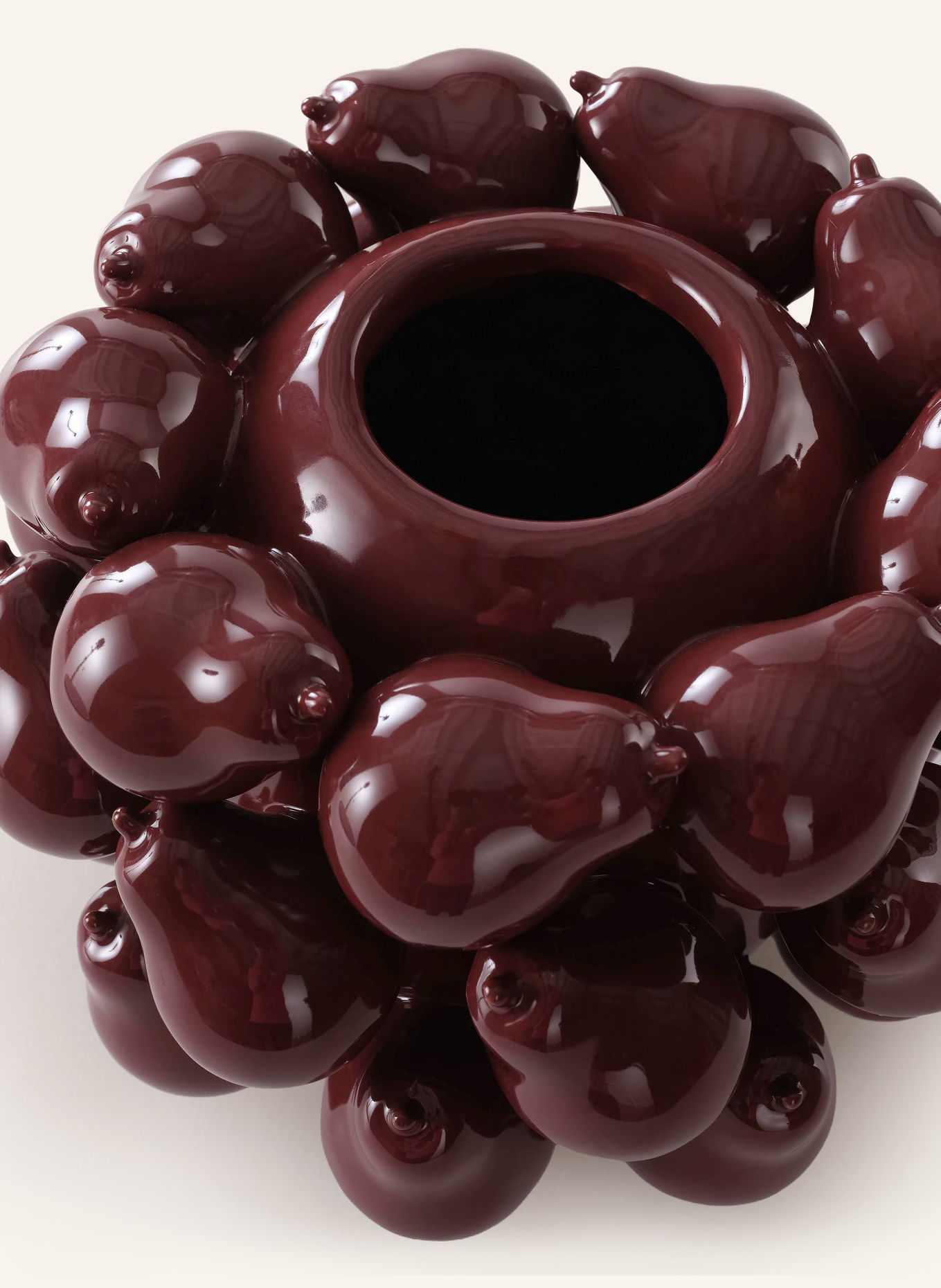 Jotex Vase PEAR: DUNKELROT
