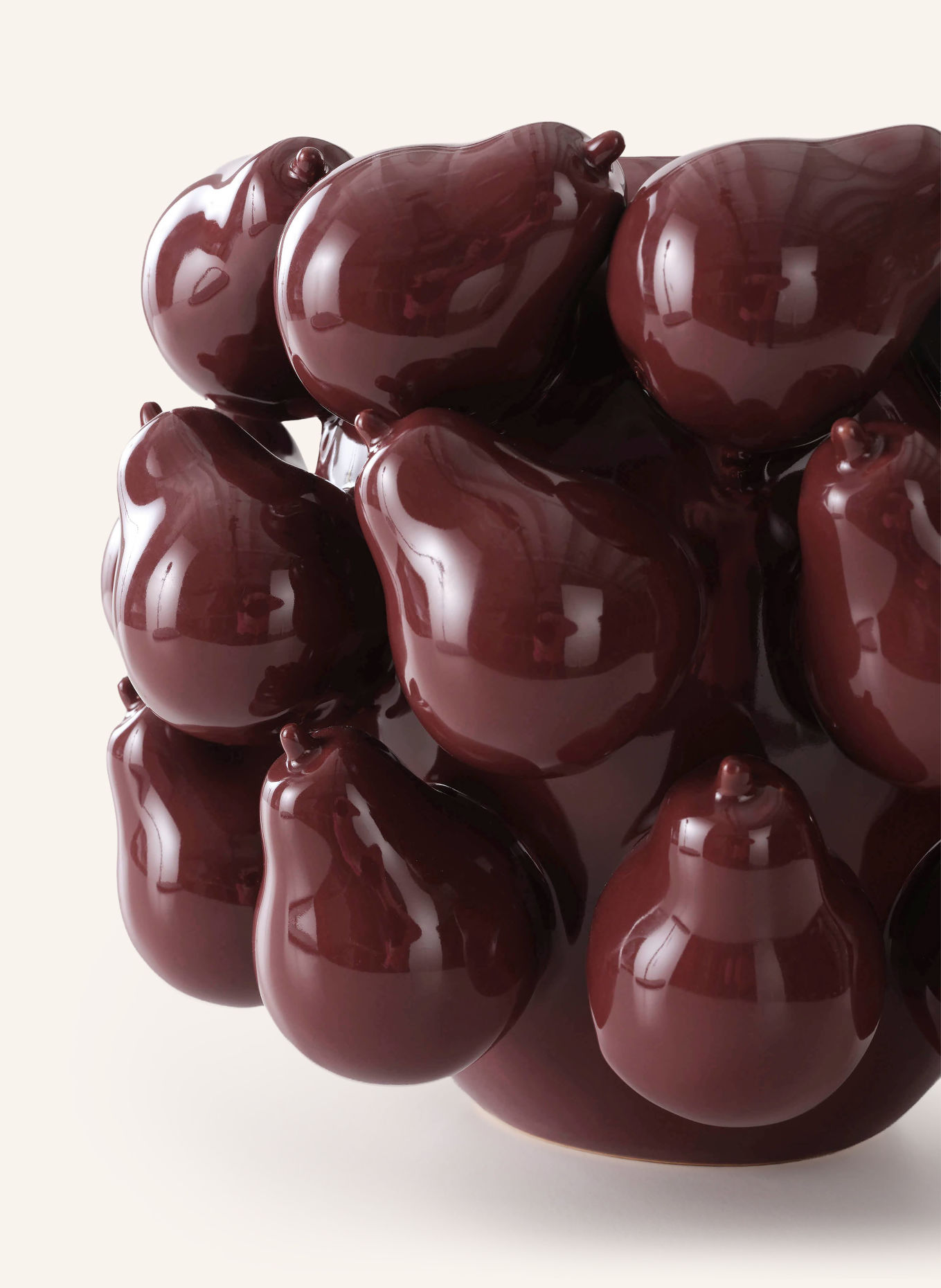 Jotex Vase PEAR: DUNKELROT