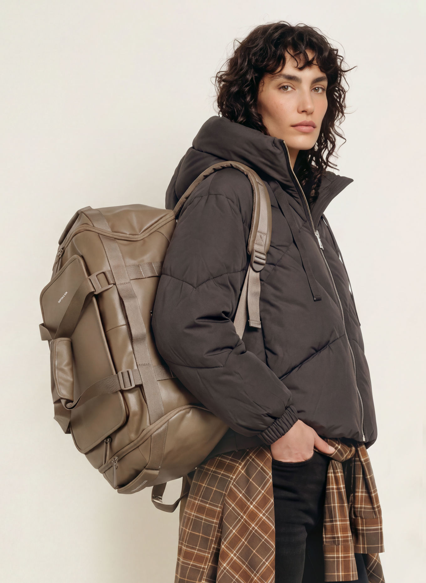 KAPTEN & SON LISBON Weekender: BROWN
