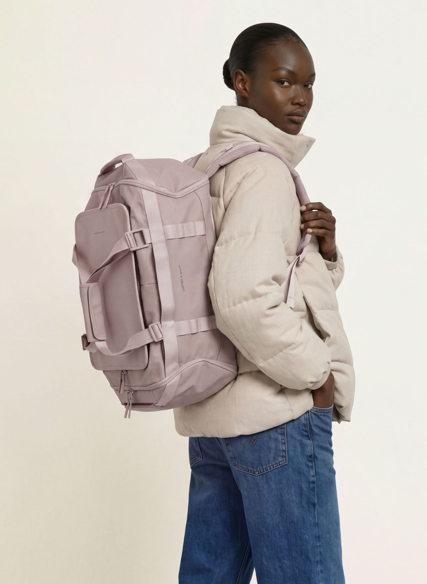 KAPTEN & SON LISBON Weekender: LIGHT PINK