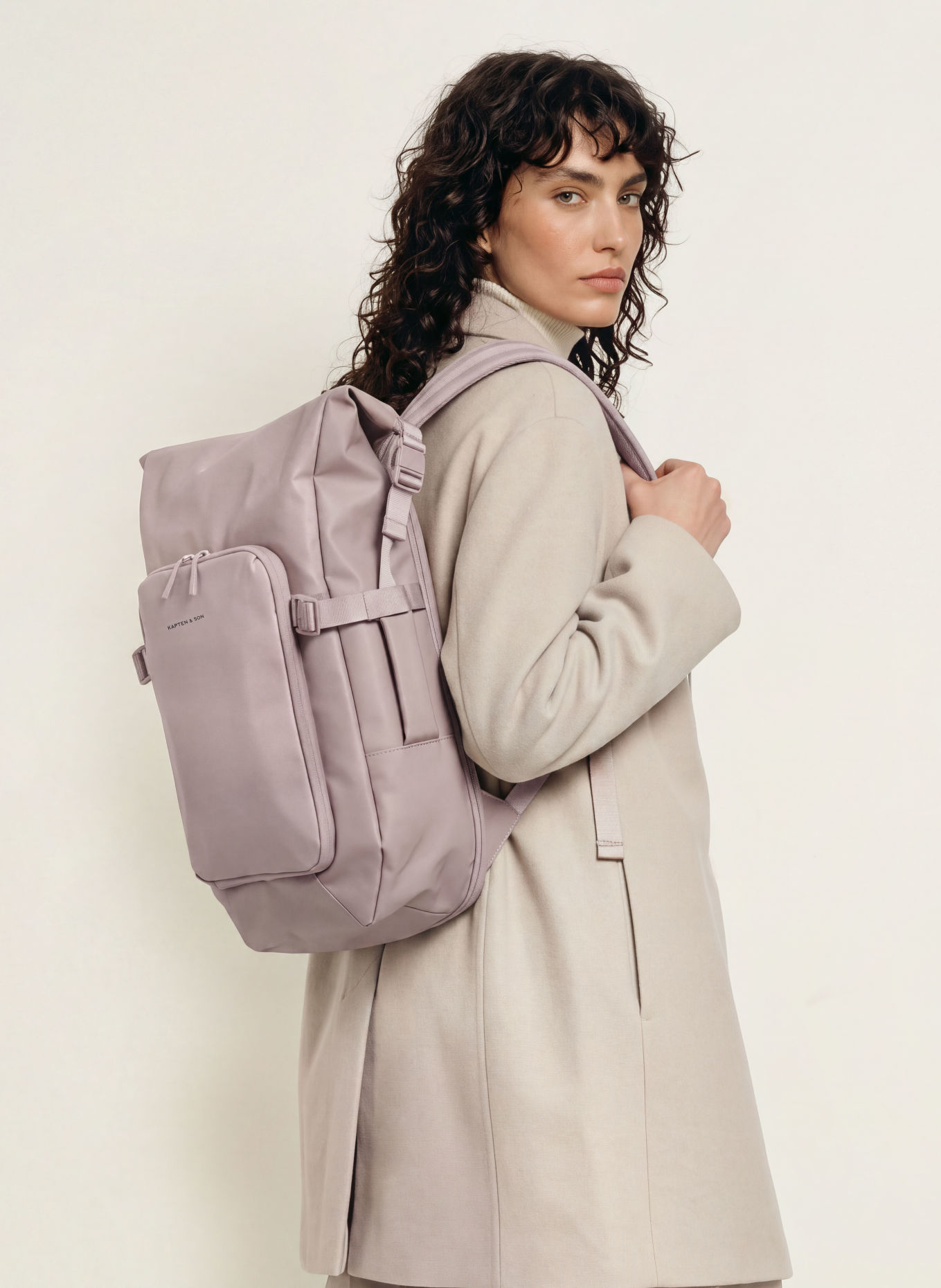 KAPTEN & SON LISBON PRO Backpack: LIGHT PINK