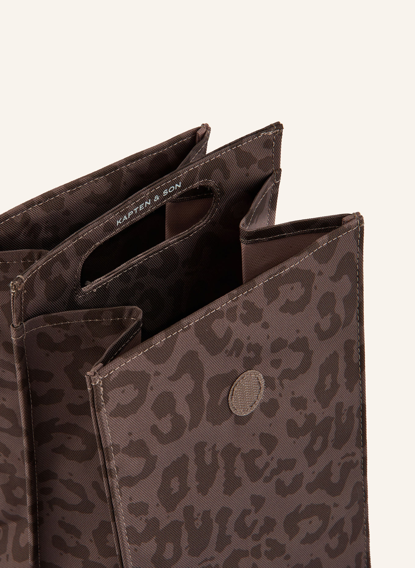 KAPTEN & SON Shopping-Organizer VAASA 9 l: BRAUN / DUNKELBRAUN