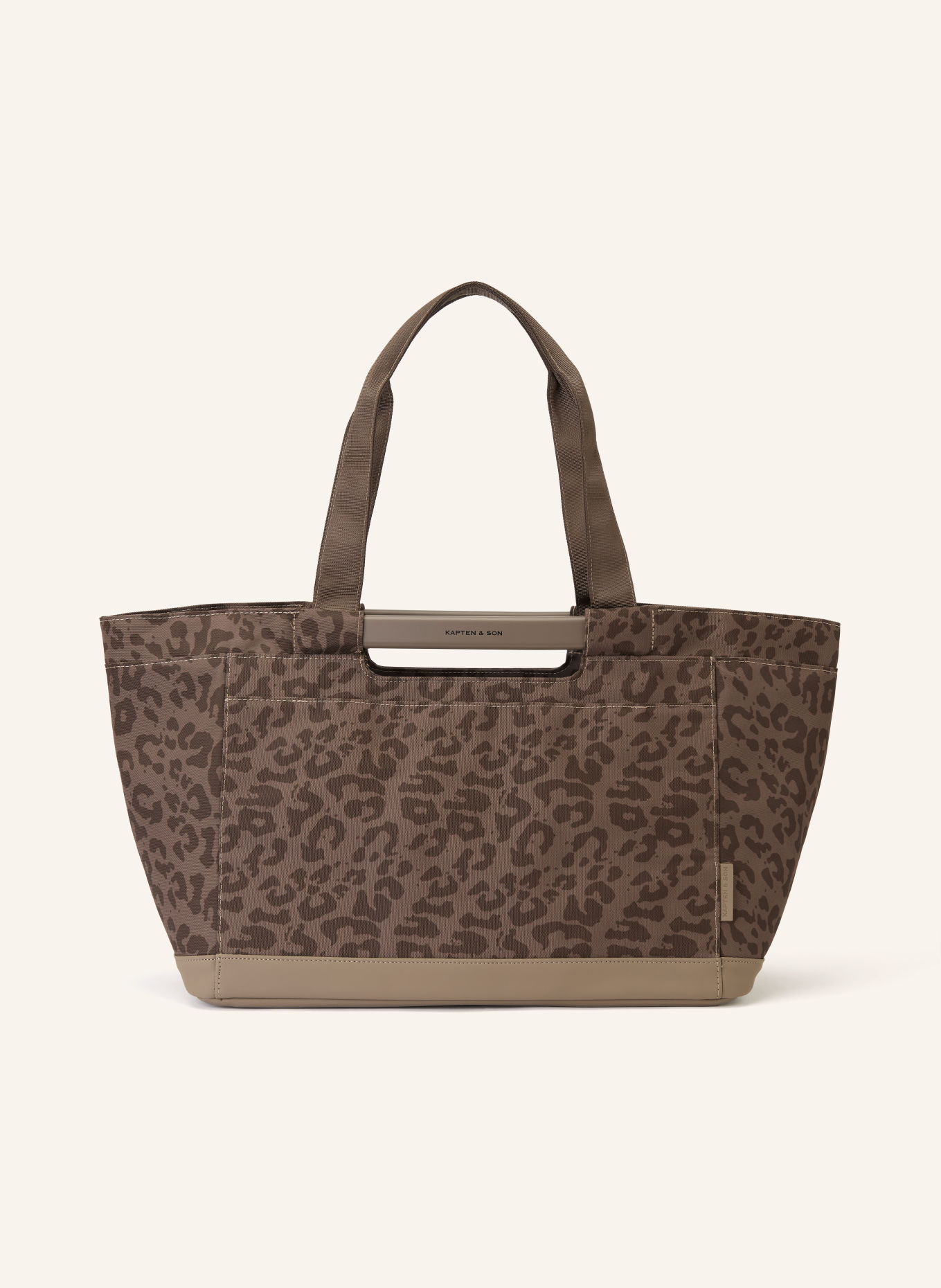 KAPTEN & SON VAASA Shopping Cart: TAUPE / DARK BROWN