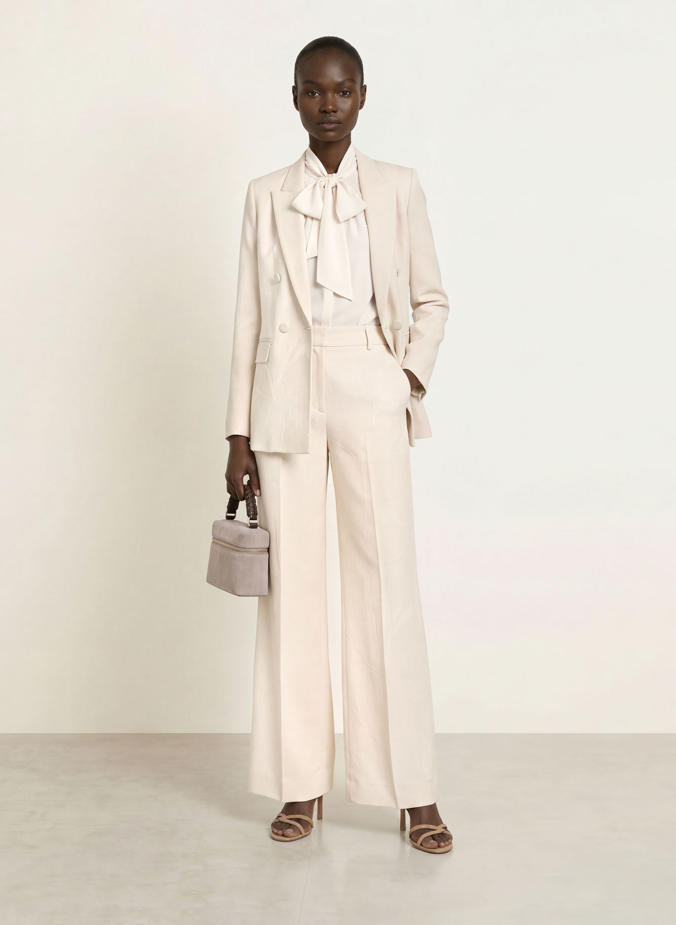 REISS Jacquard-Hose OTTIE: CREME