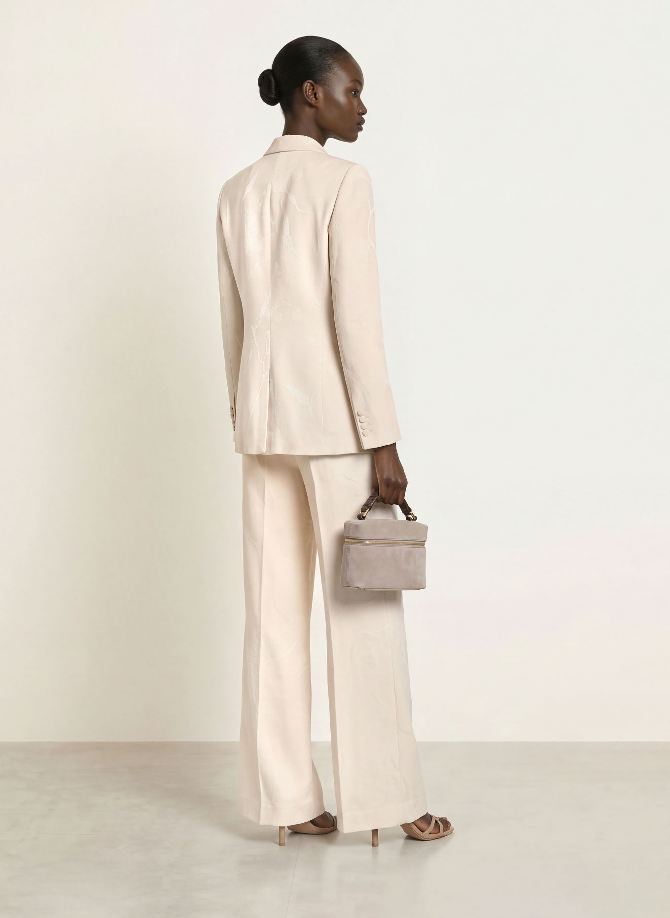 REISS Jacquard-Hose OTTIE: CREME