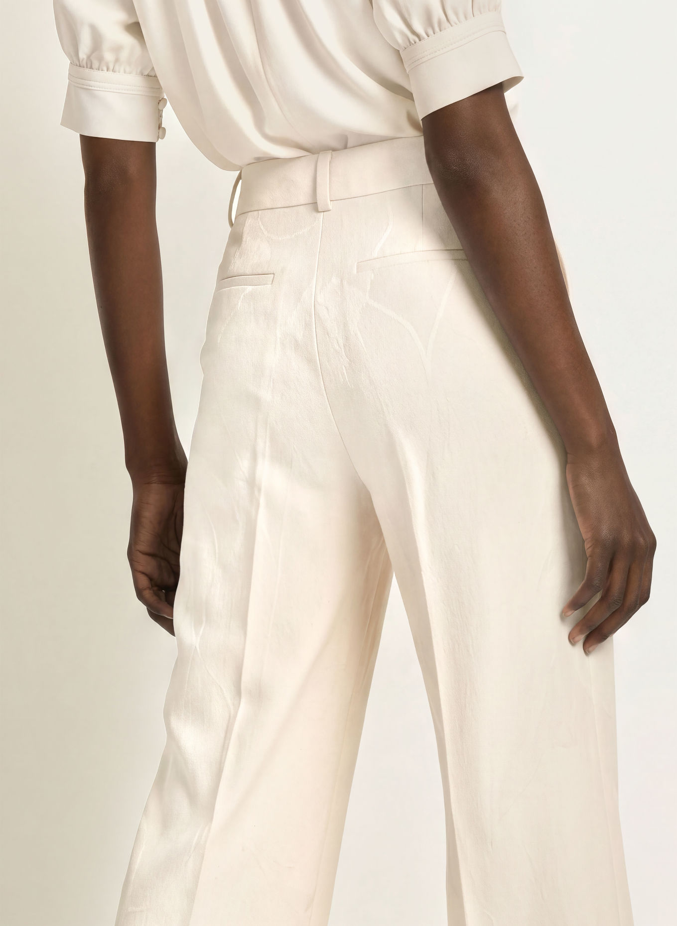 REISS Jacquard-Hose OTTIE: CREME