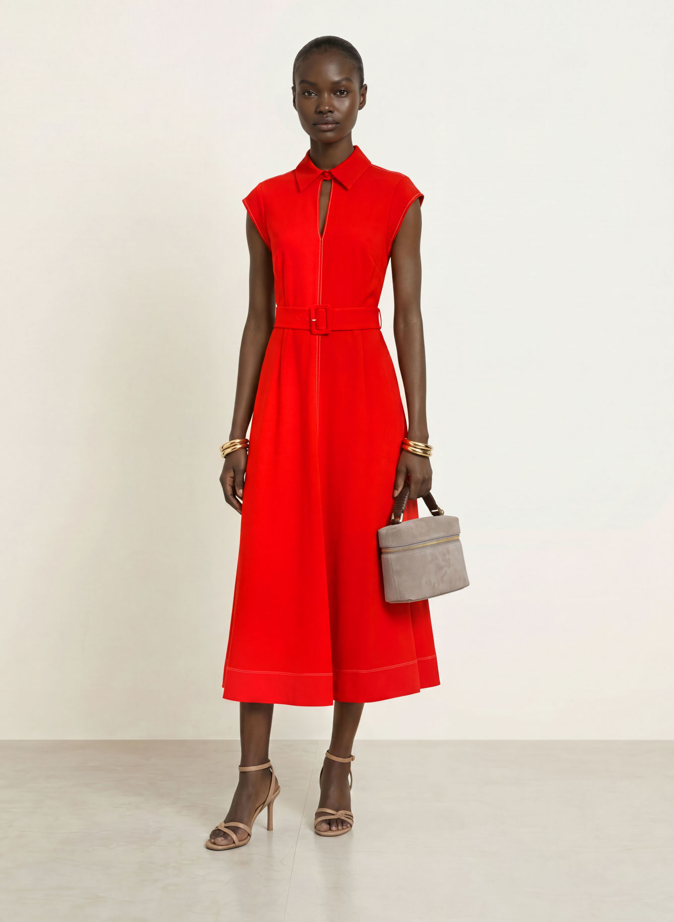 REISS Kleid SLOANE: ROT
