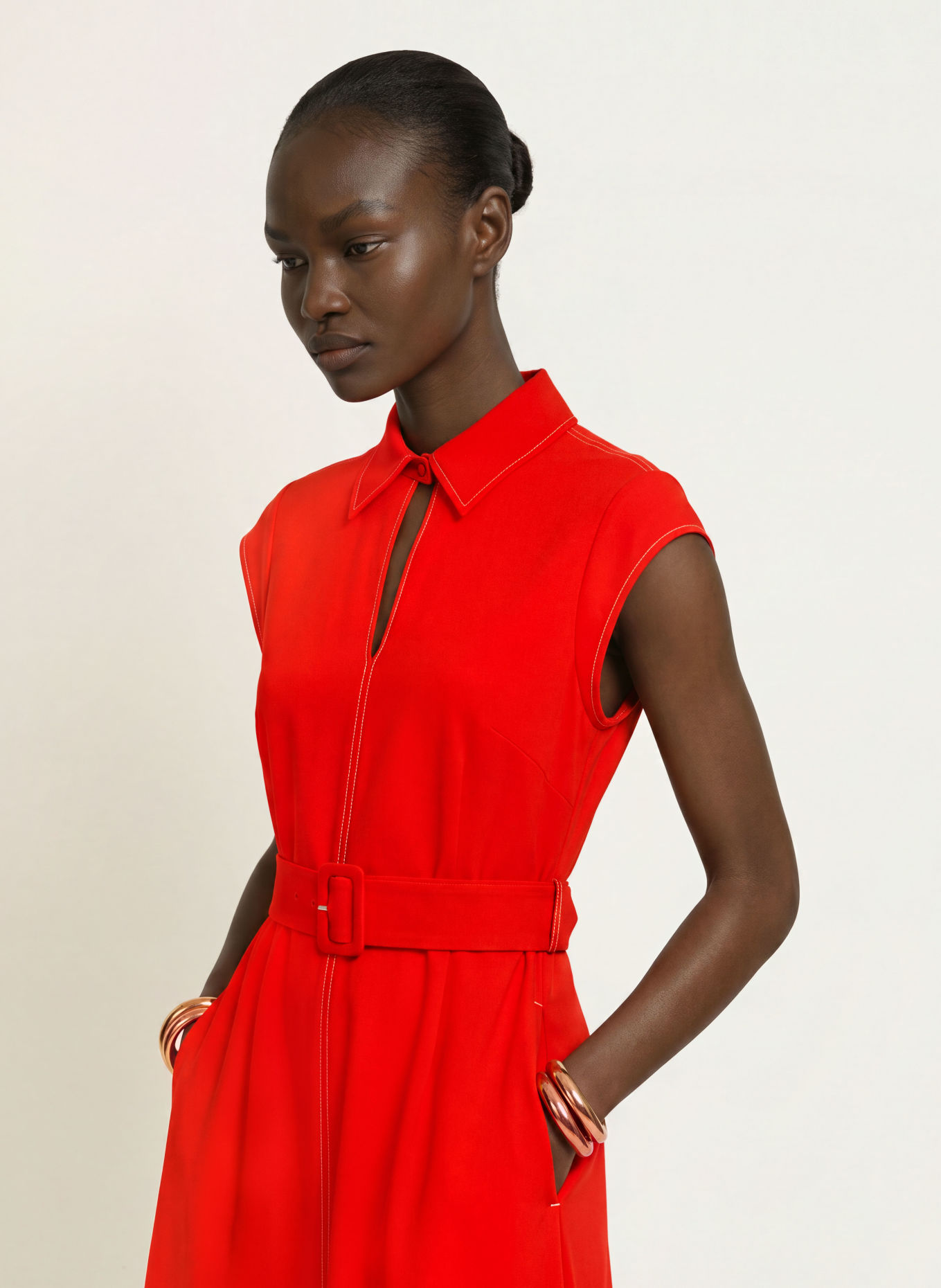REISS Kleid SLOANE: ROT