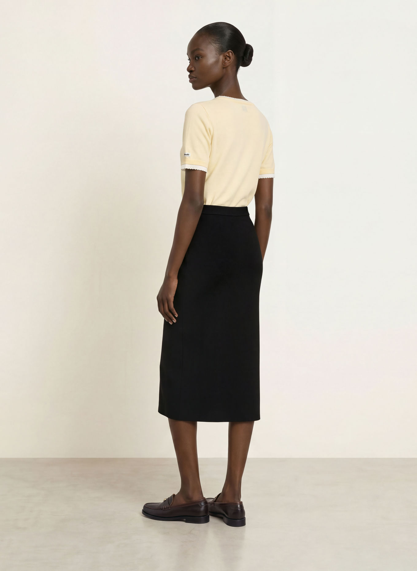 CLAUDIE PIERLOT Strickrock: SCHWARZ