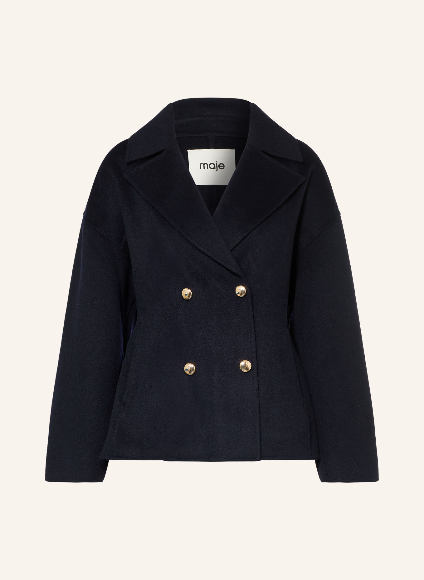 maje Cabanjacke: DUNKELBLAU / GOLD