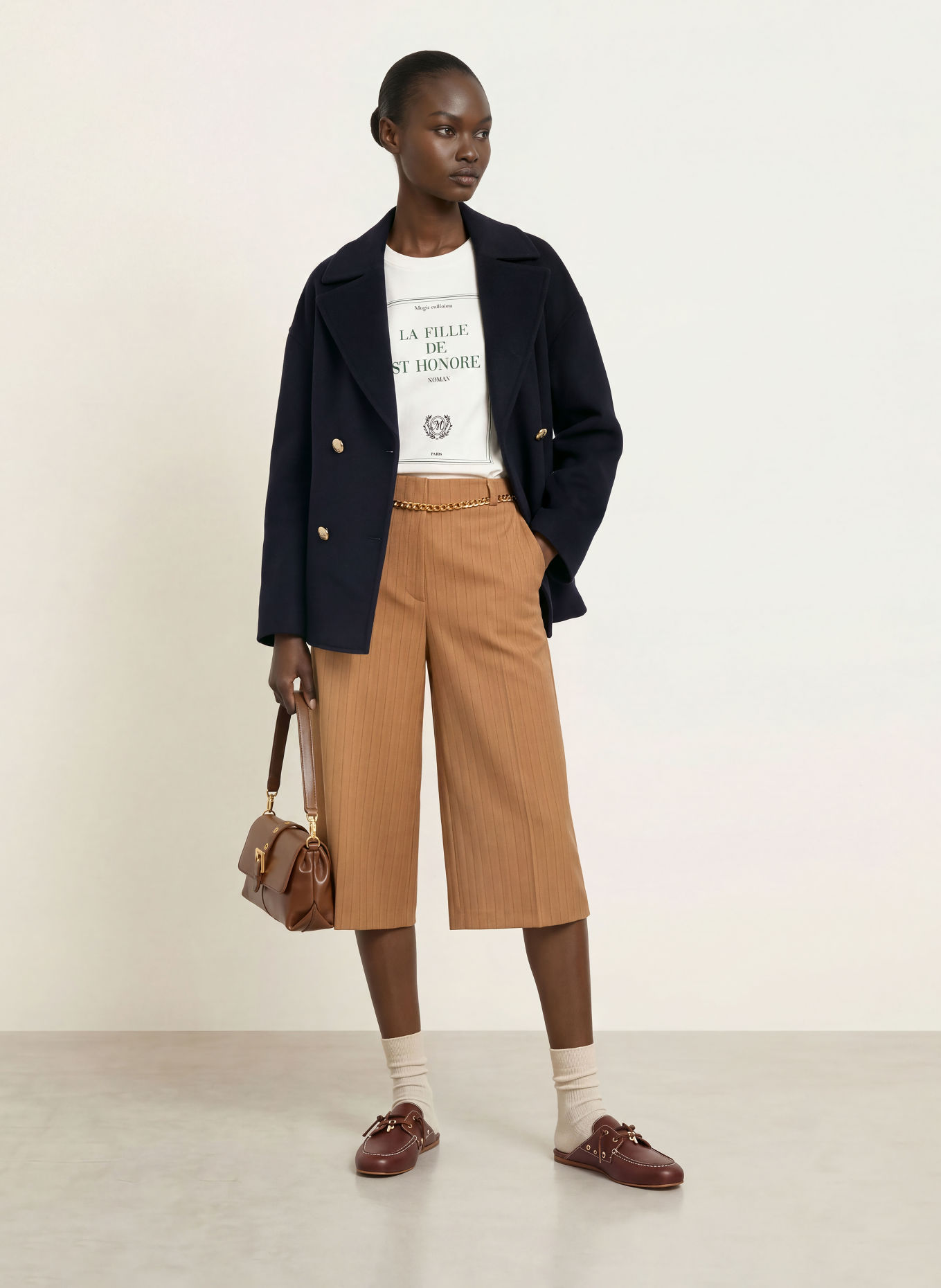 maje Cabanjacke: DUNKELBLAU / GOLD
