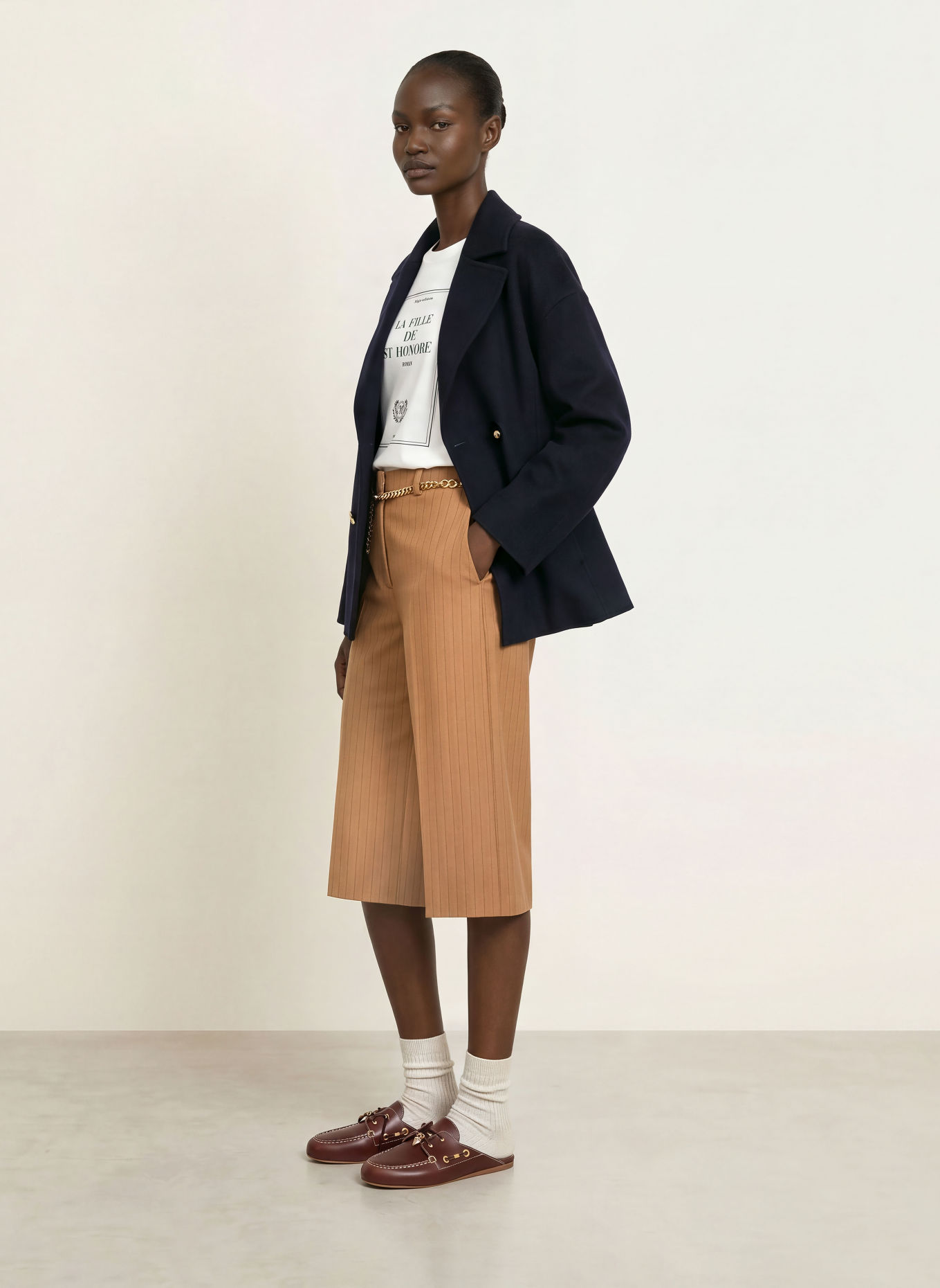 maje Cabanjacke: DUNKELBLAU / GOLD