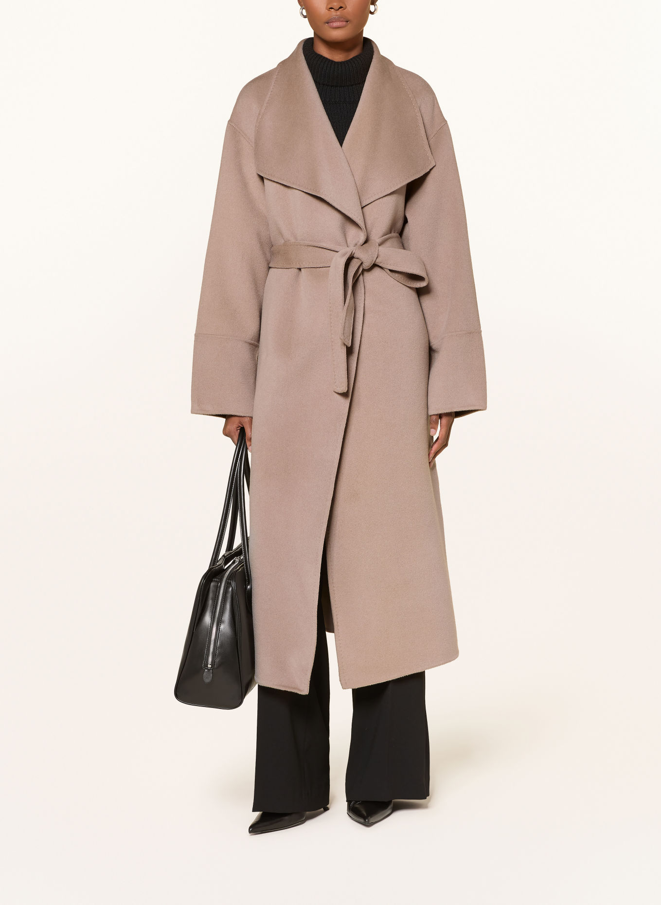 SOFT GOAT Manteau en laine: BEIGE