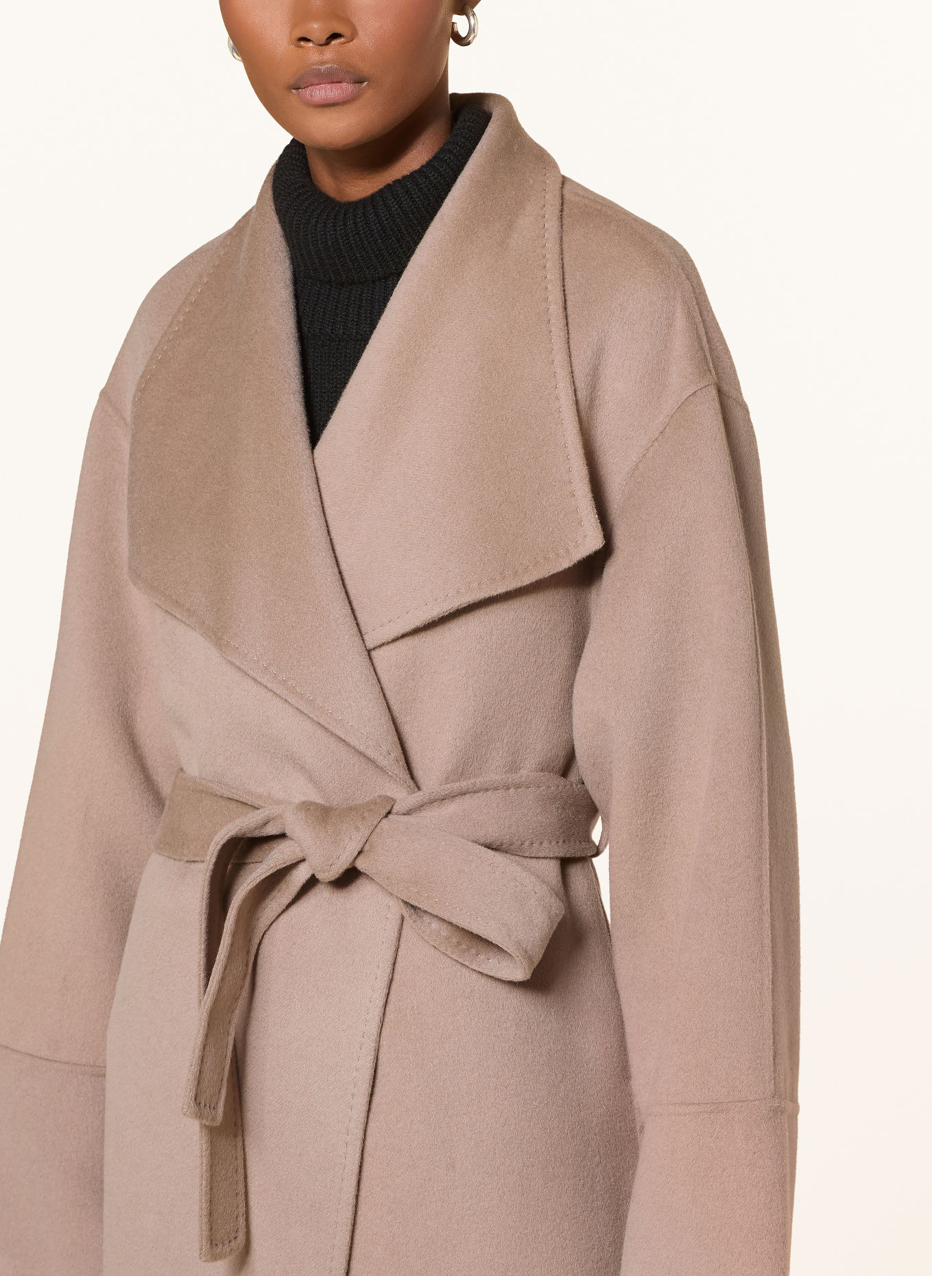 SOFT GOAT Manteau en laine: BEIGE