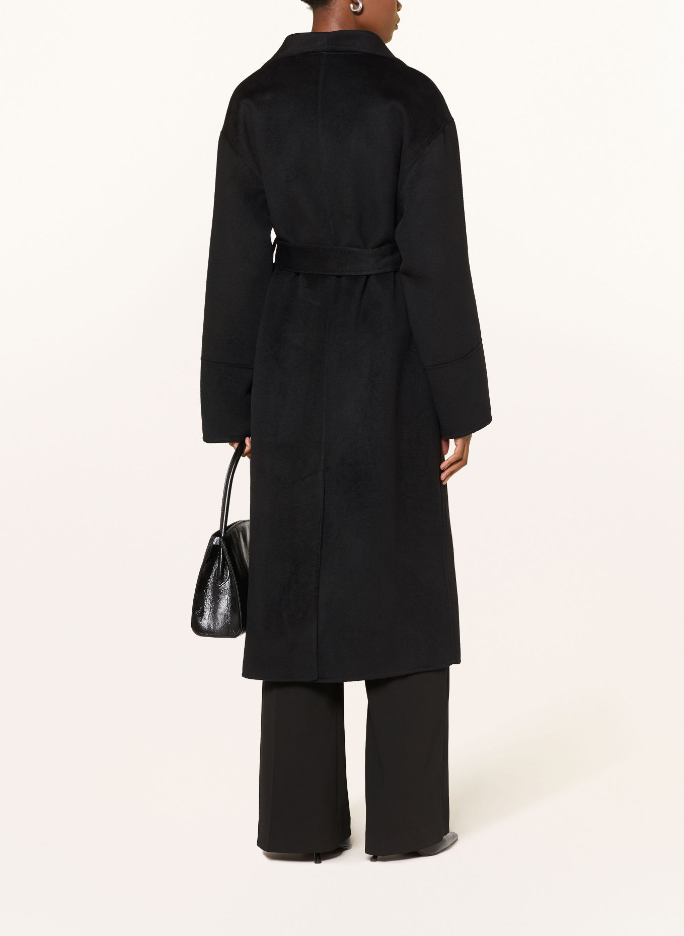 SOFT GOAT Manteau en laine: NOIR