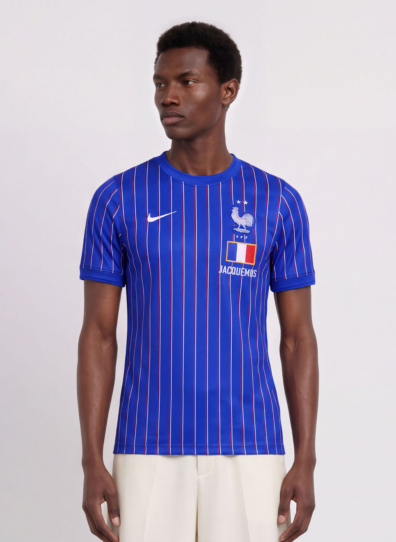 Nike T-shirt ACADEMY PRO: NIEBIESKI / CZERWONY / BIAŁY