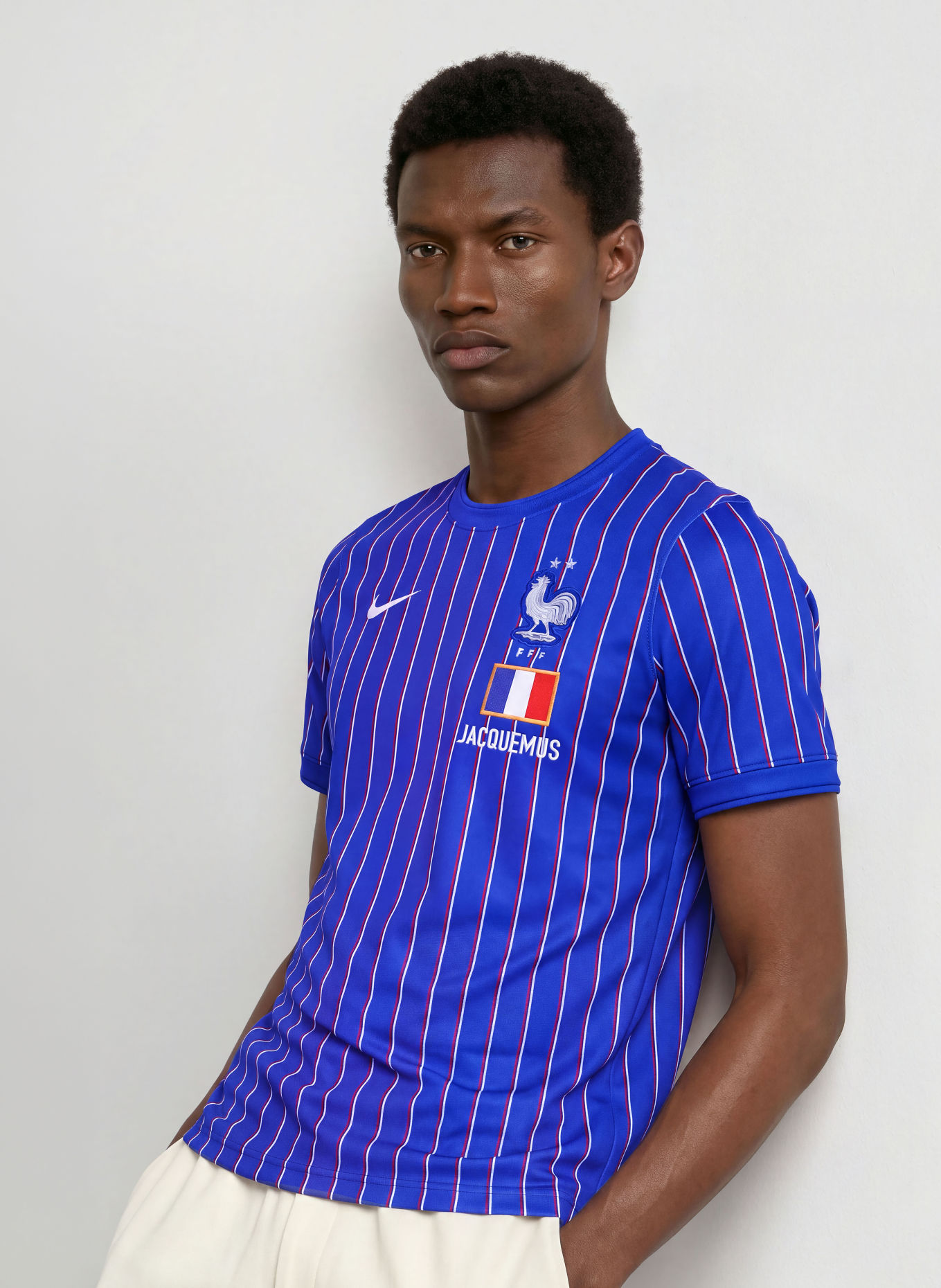 Nike T-shirt ACADEMY PRO: NIEBIESKI / CZERWONY / BIAŁY