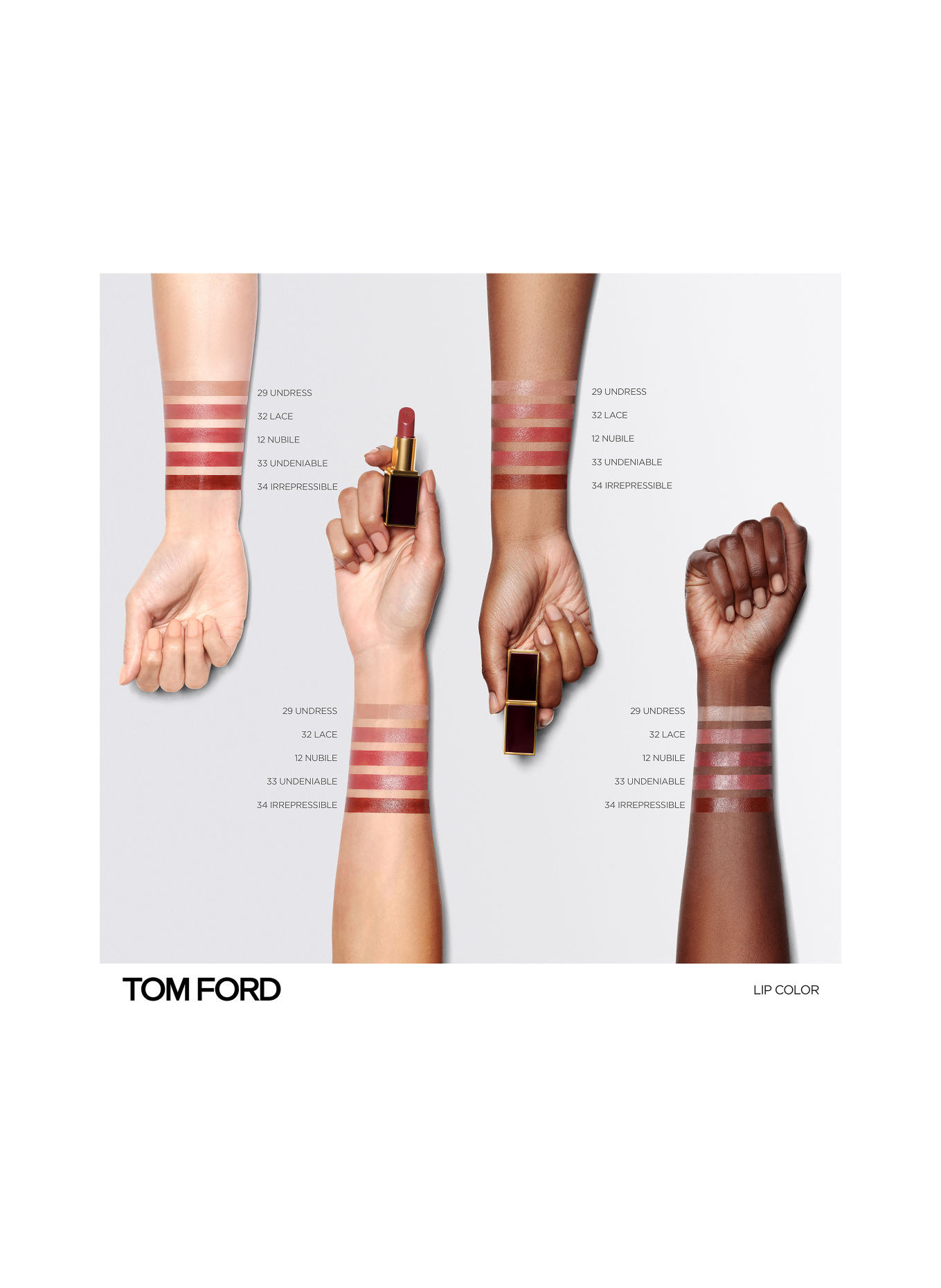 TOM FORD BEAUTY RUNWAY LIP COLOR: 29 UNDRESS
