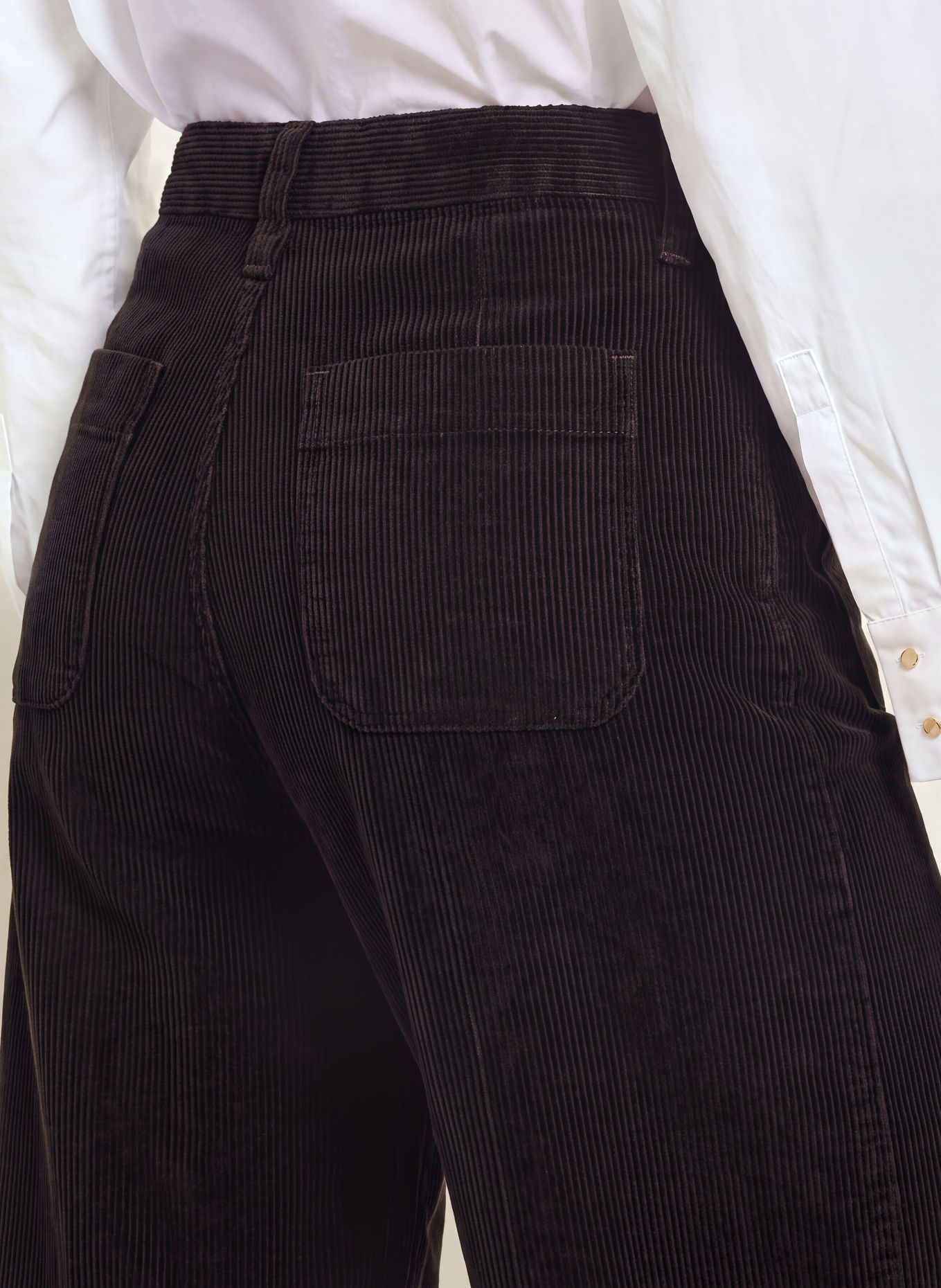 SANDRO Cordhose: DUNKELLILA