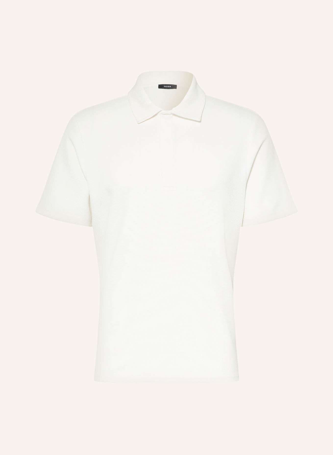 REISS Polo piqué REED: BLANC