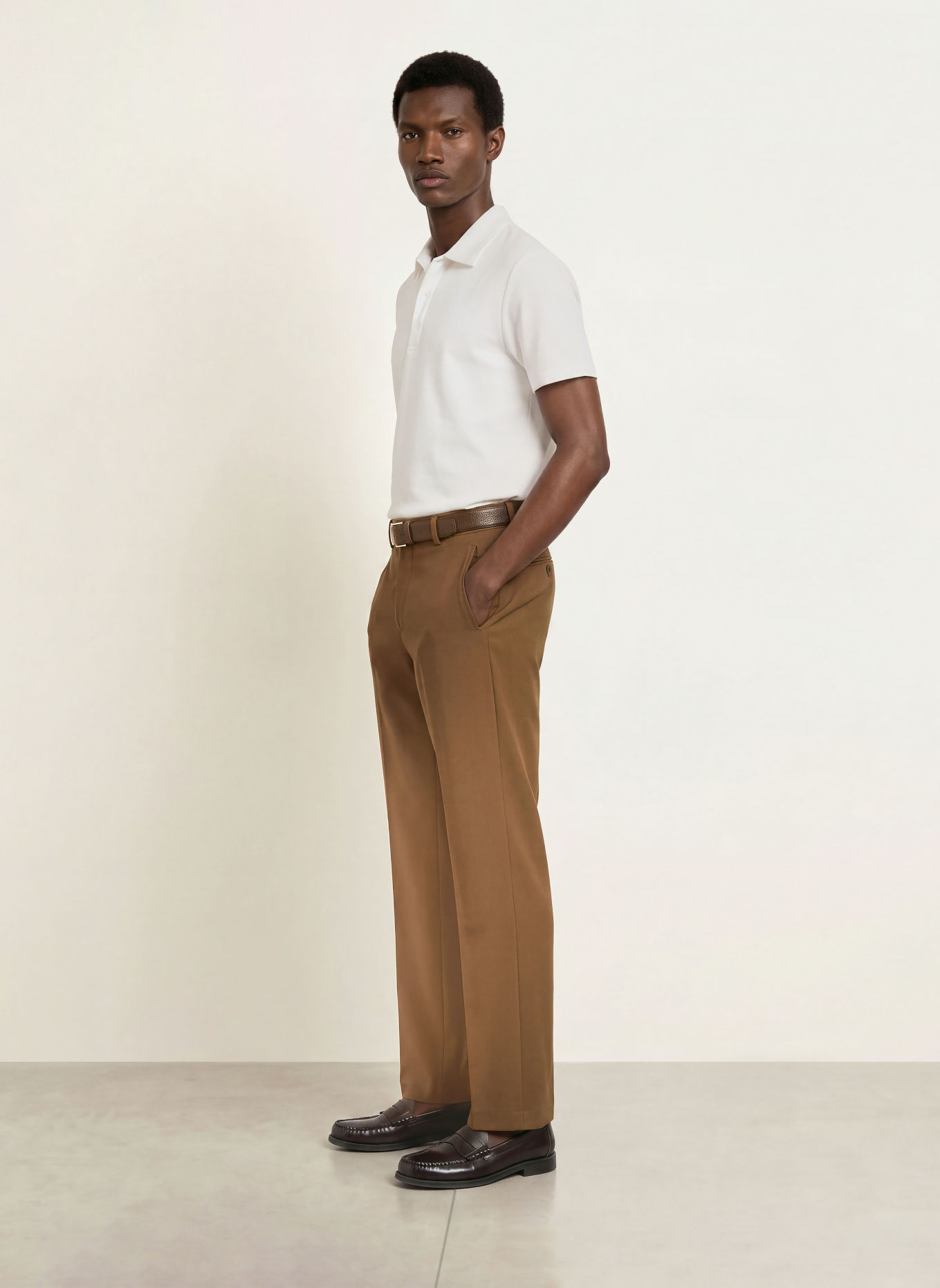 REISS Polo piqué REED: BLANC