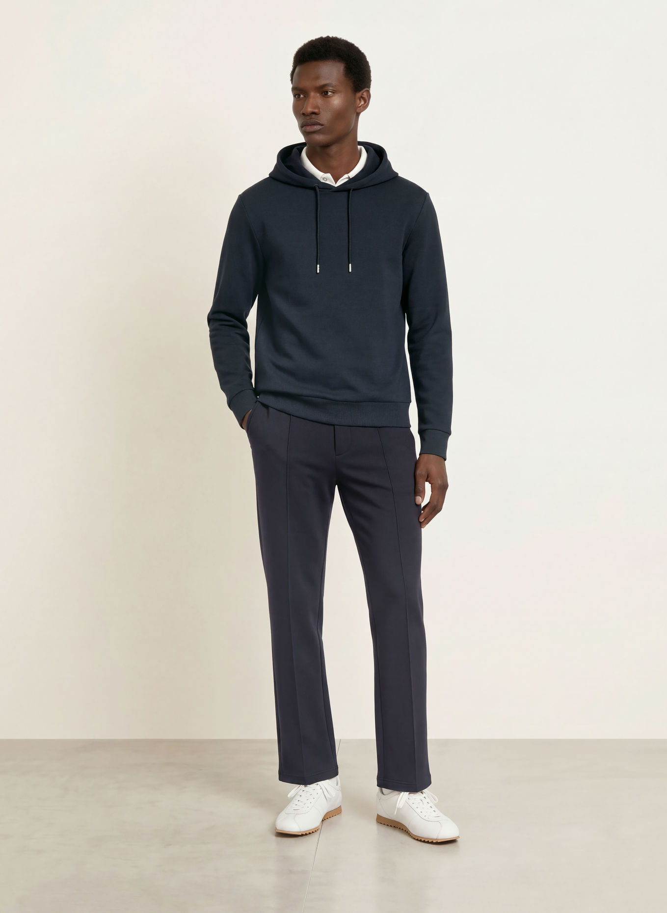 REISS Hoodie DANE: MÖRKBLÅ