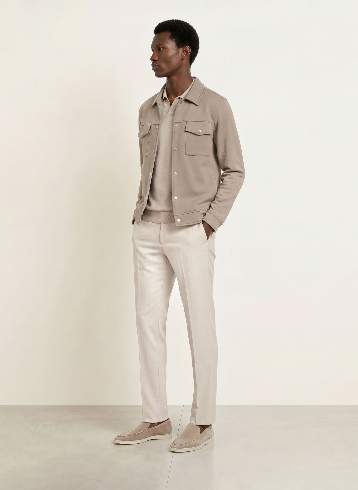 REISS Overshirt THOM: TAUPE