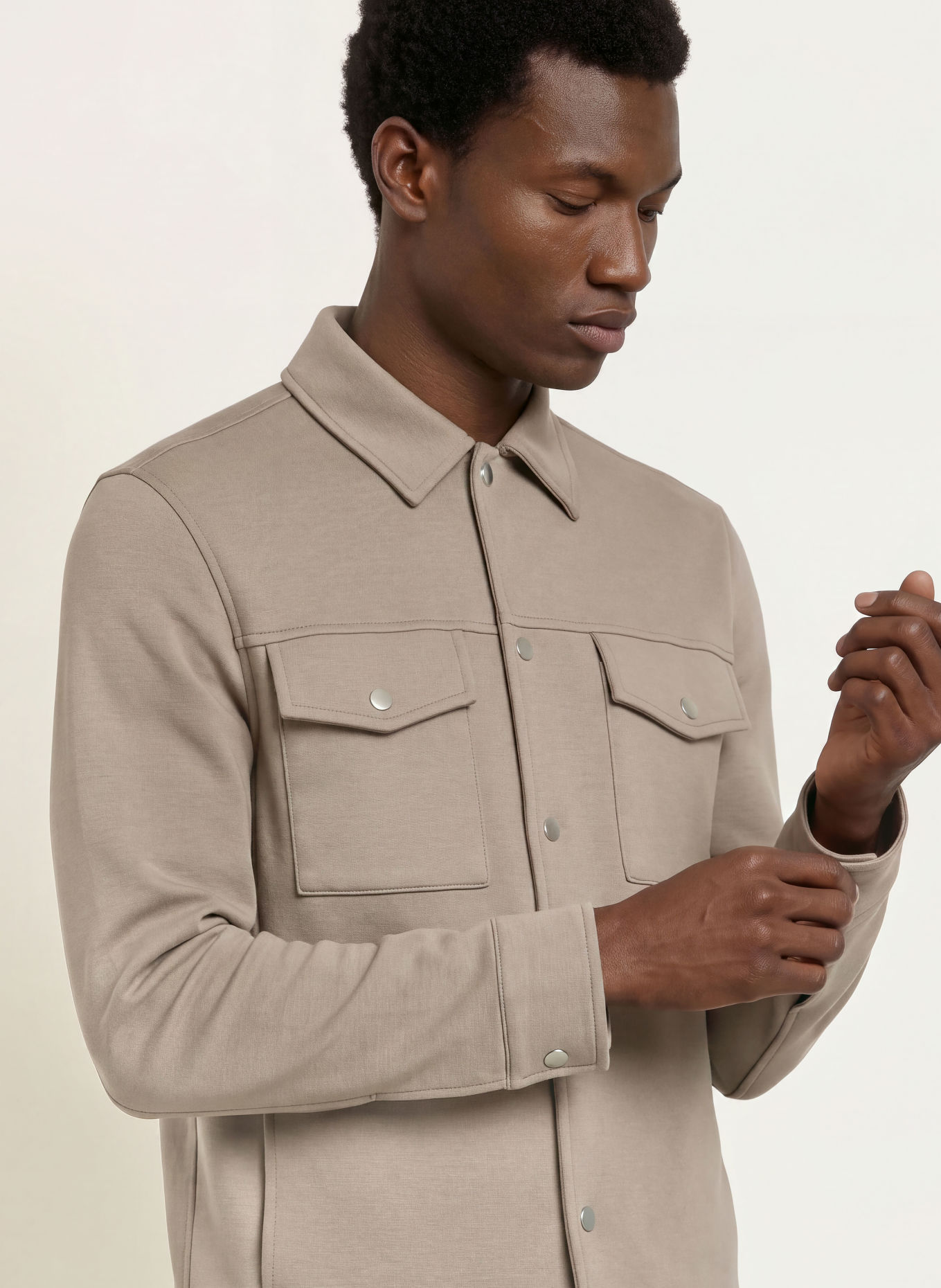 REISS Overshirt THOM: TAUPE