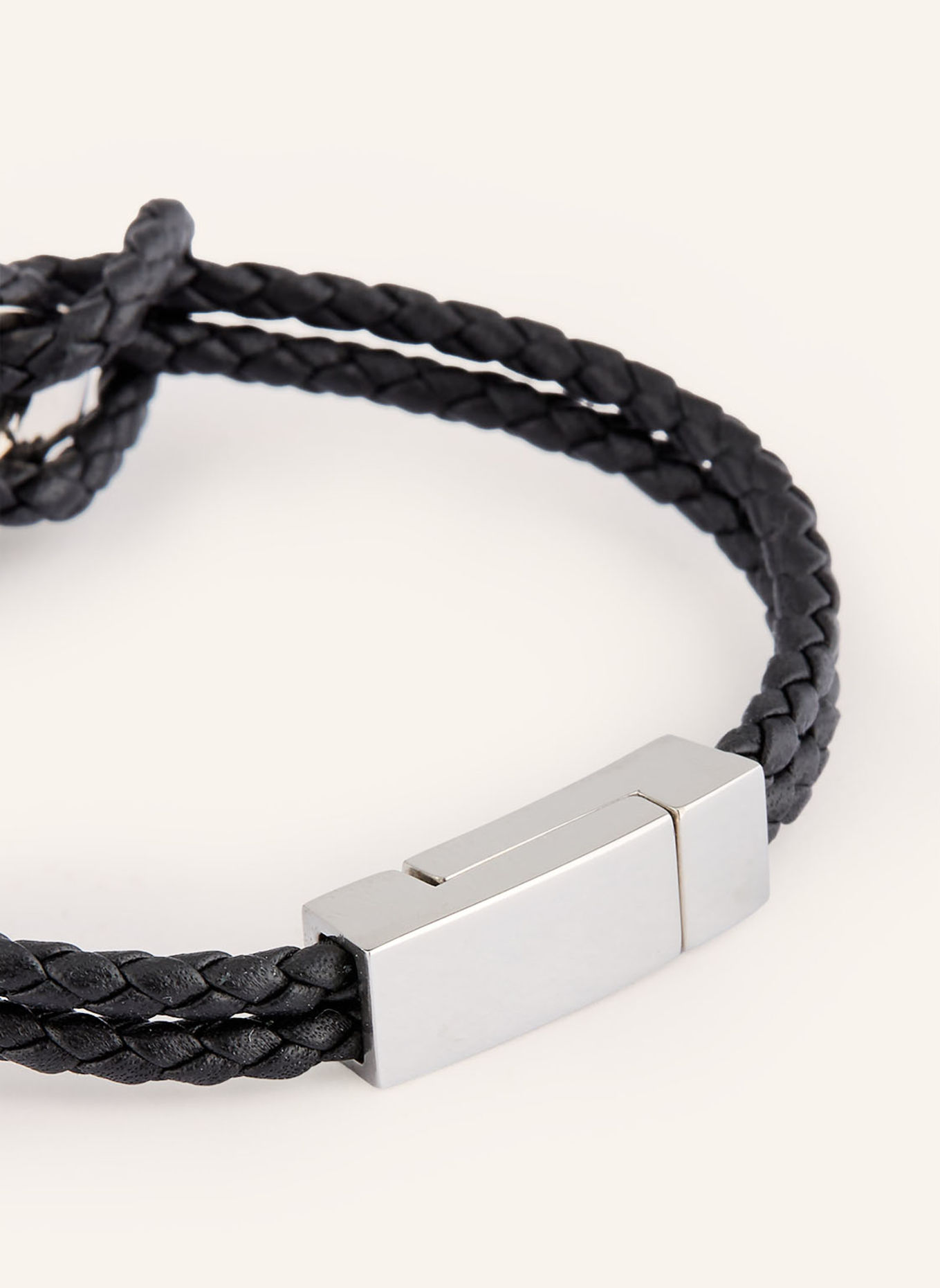 FERRAGAMO Armband: SCHWARZ / SILBER