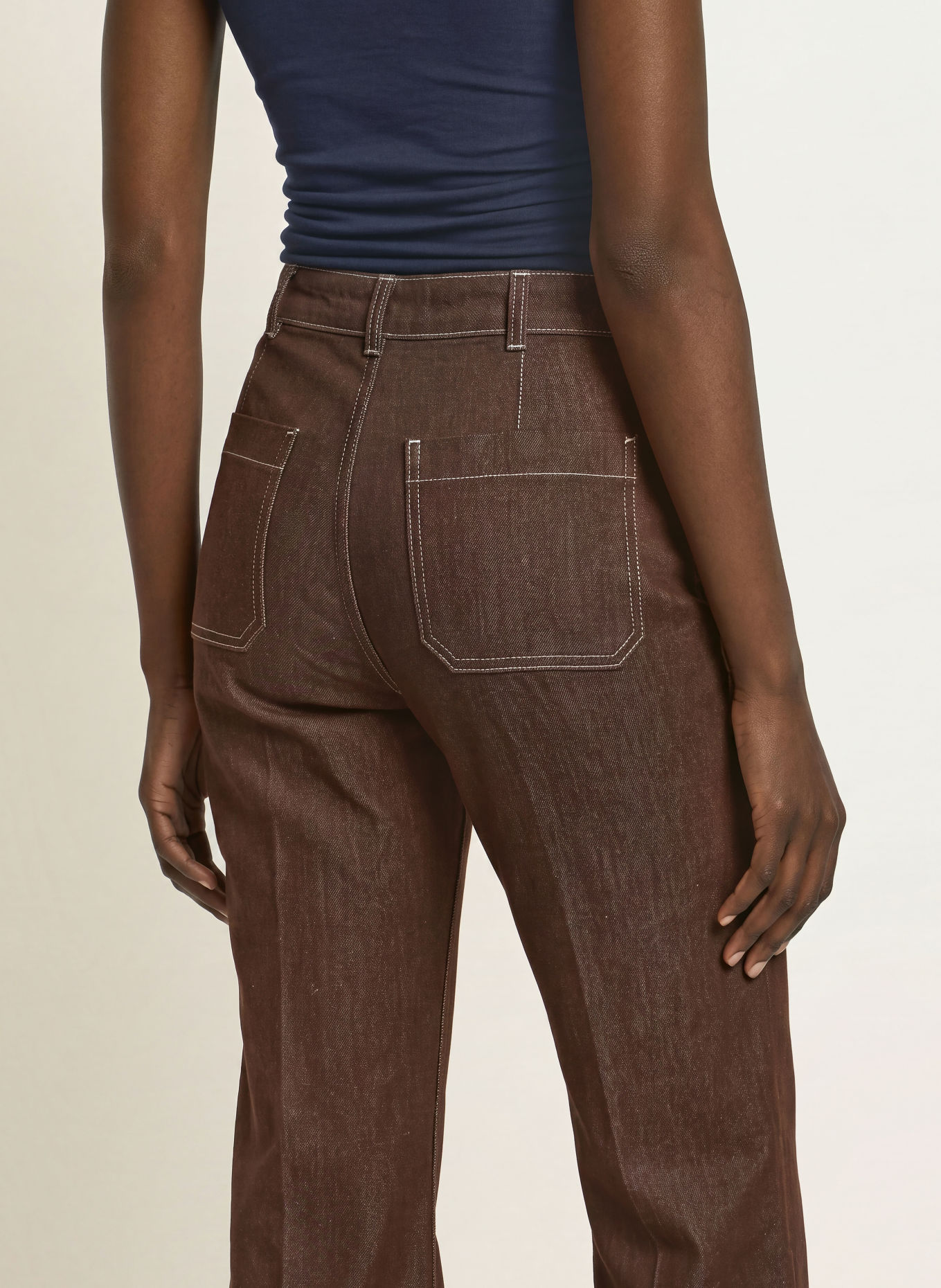 REISS Jean flare SAKURA: 14 BROWN
