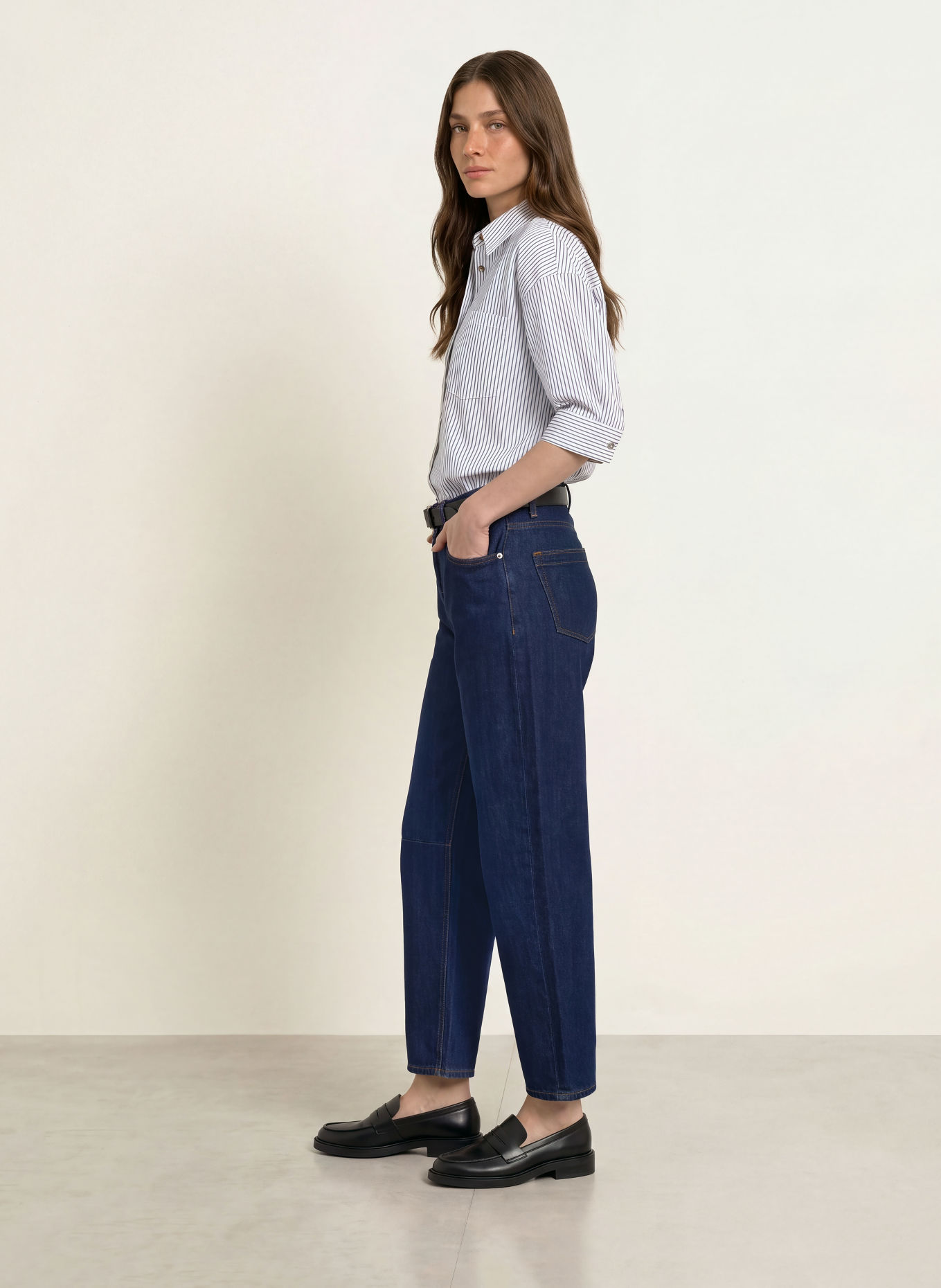 REISS Jean barrel LEVITT: 35 DARK BLUE