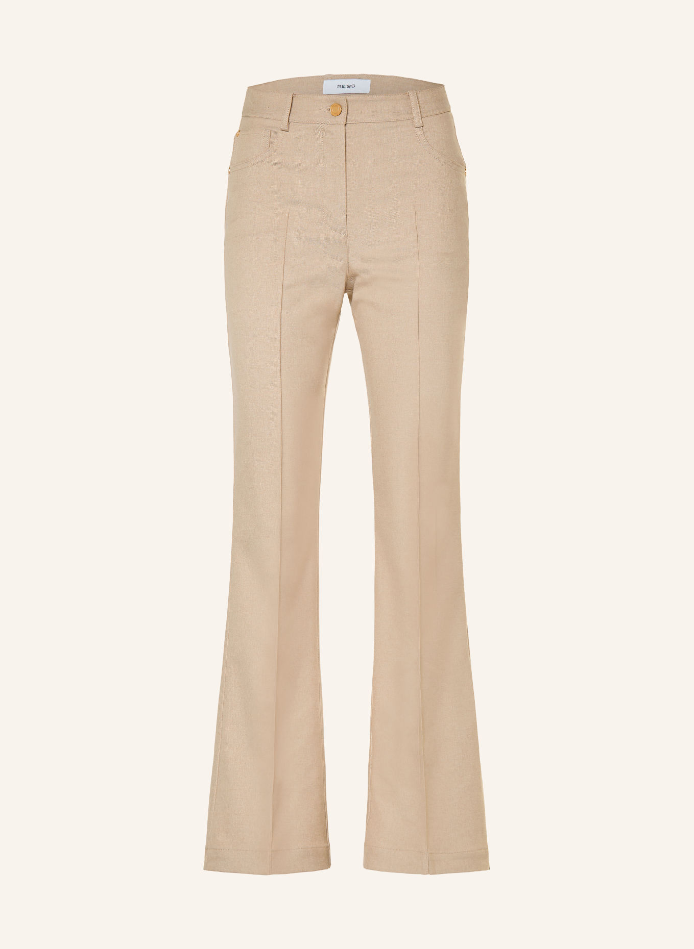 REISS Bootcut broek SOFIA: 03 NEUTRAL